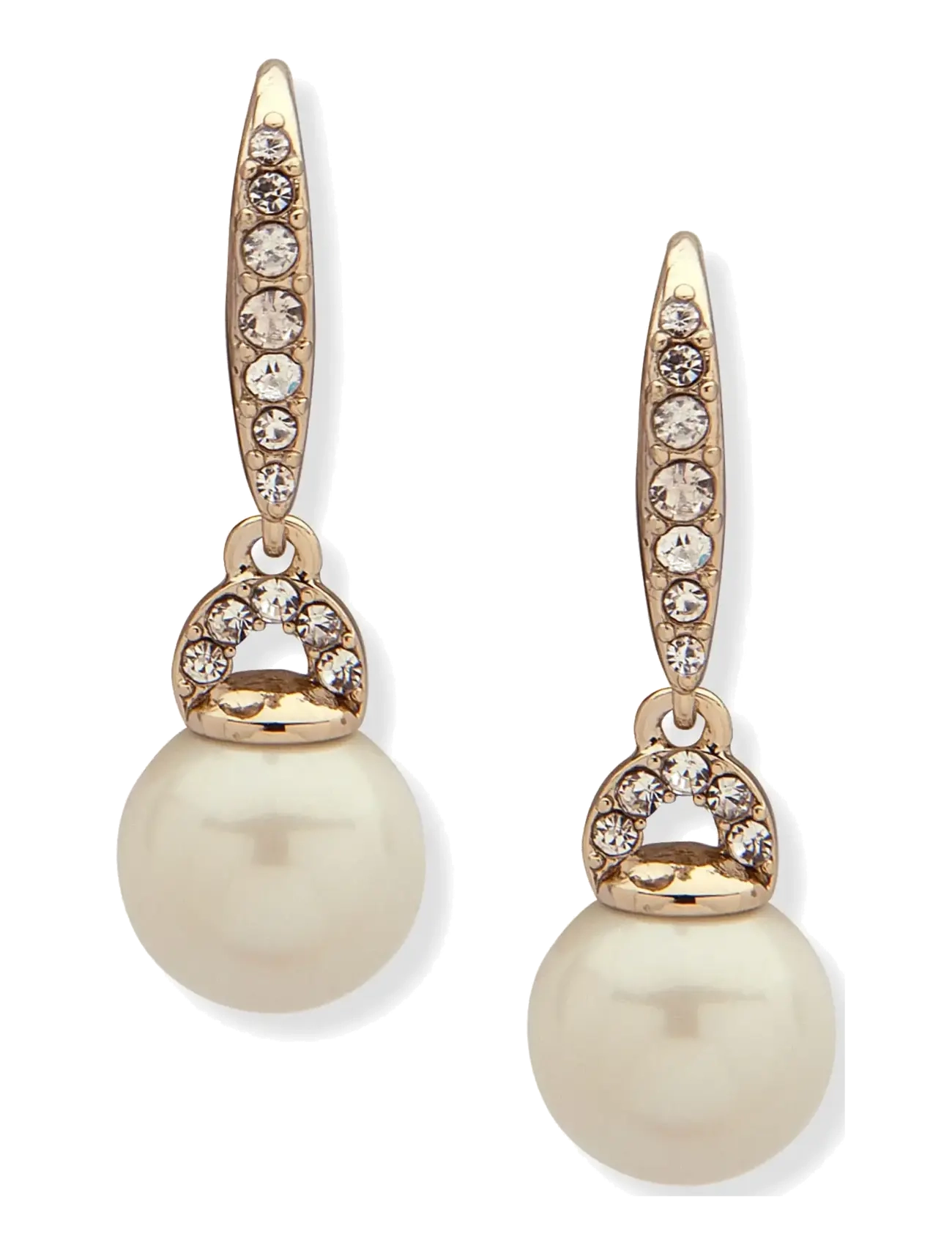 Lauren Ralph Pe Lb Sm Drop-Gld/Wht Prl/Cry, One Size, Earrings, Gold - Pendants Frauen