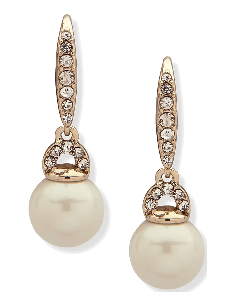 Lauren Ralph Lauren - PE LB SM DROP-GLD/WHT PRL/CRY - perlenohrringe - gld/wht prl/cry - 0