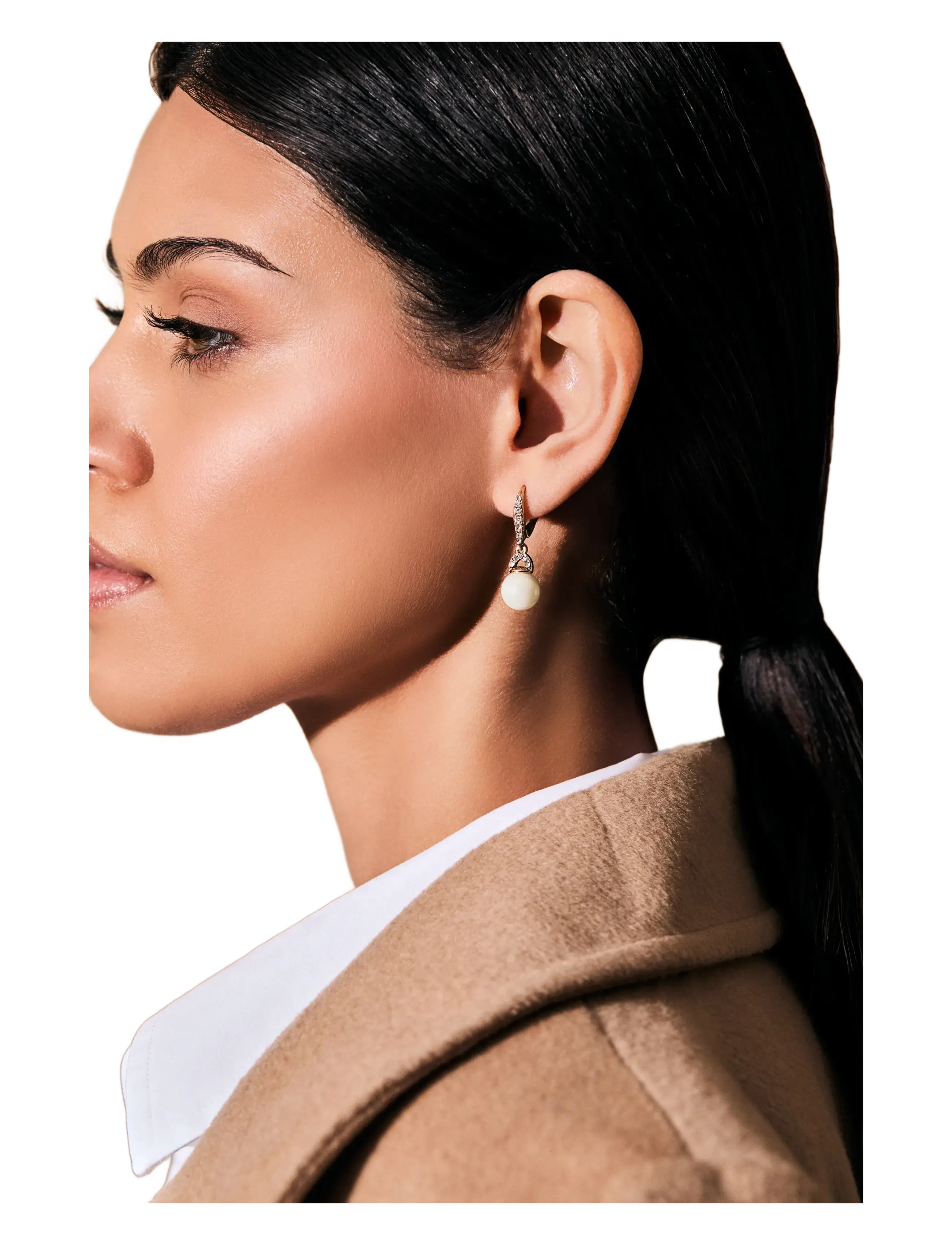 Lauren Ralph Lauren - PE LB SM DROP-GLD/WHT PRL/CRY - boucles d'oreilles en perles - gld/wht prl/cry - 1