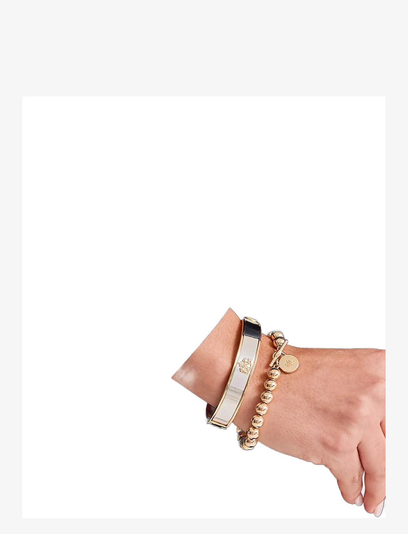 Lauren Ralph Lauren - BR 7.5" CREST BANGLE -TWO TONE - two tone - 3