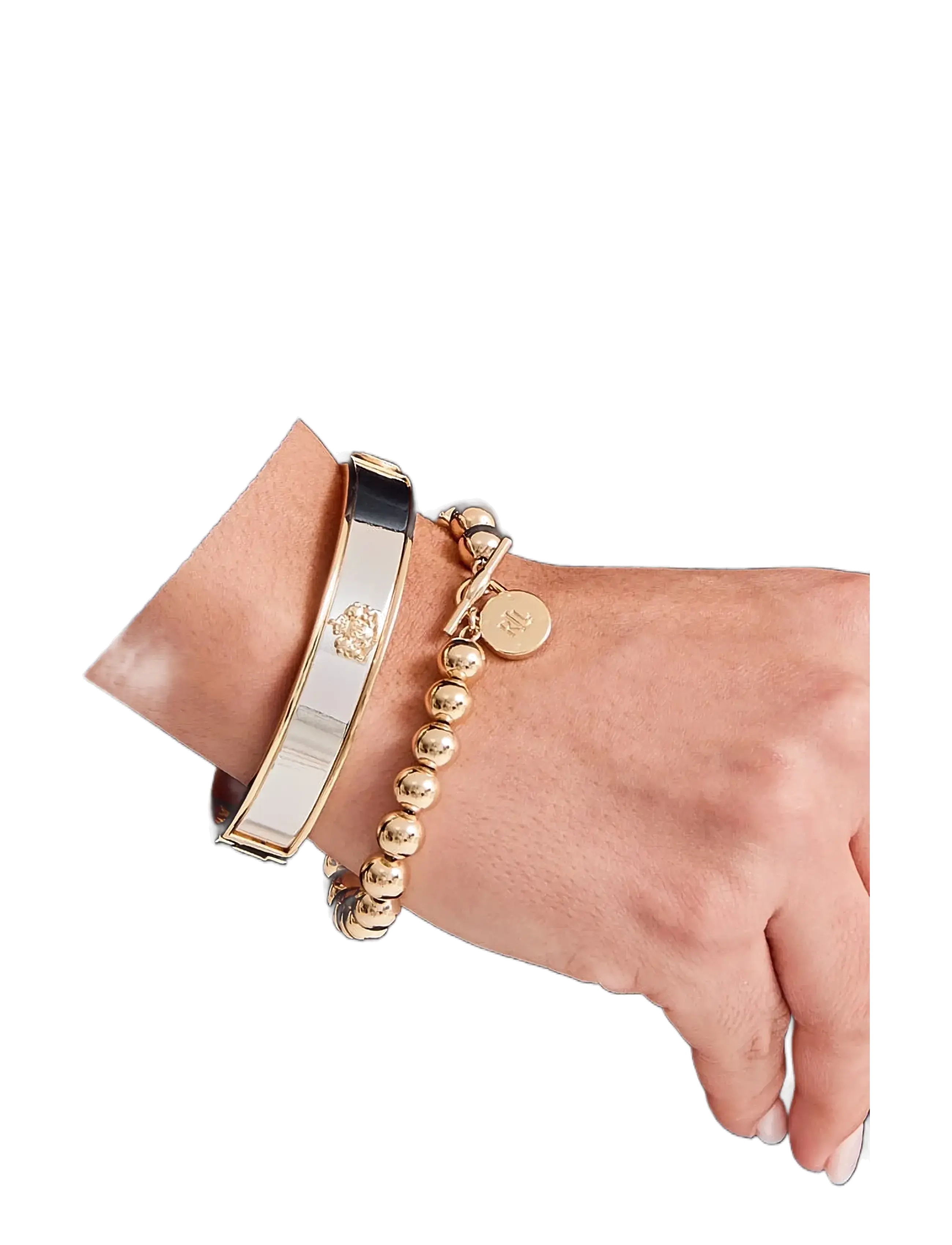 Lauren Ralph Lauren - BR 7.5" CREST BANGLE -TWO TONE - käevõrud - two tone - 3