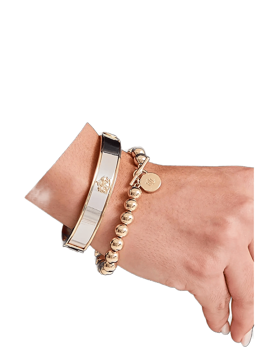 Lauren Ralph Lauren - BR 7.5" CREST BANGLE -TWO TONE - armringe - two tone - 3