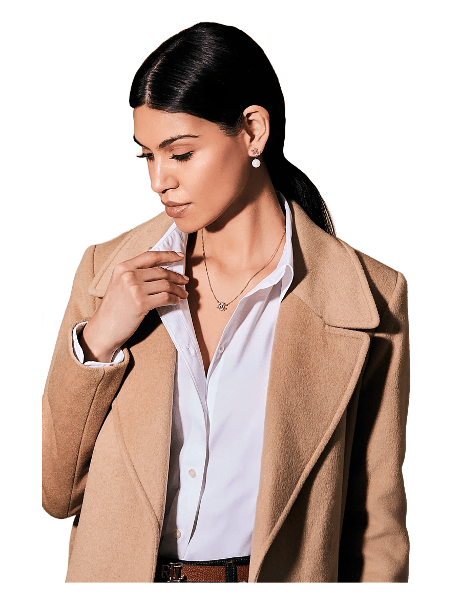 Lauren Ralph Lauren - PE LOGO DROP - GLD/WHITE PEARL - helmikorvakorut - gld/white pearl - 4