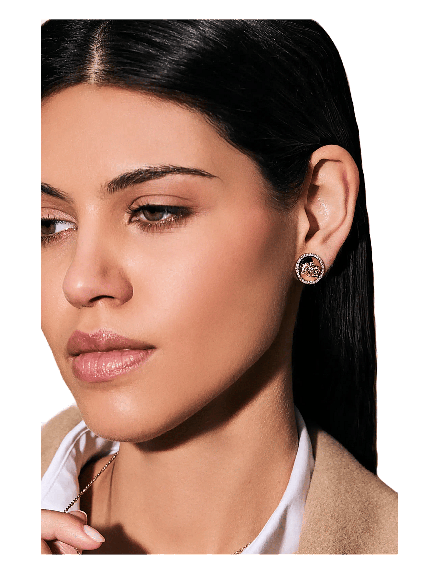 Lauren Ralph Lauren - PE CREST STUD - GLD/TORT/CRY - Ørestikker - gld/tort/cry - 1