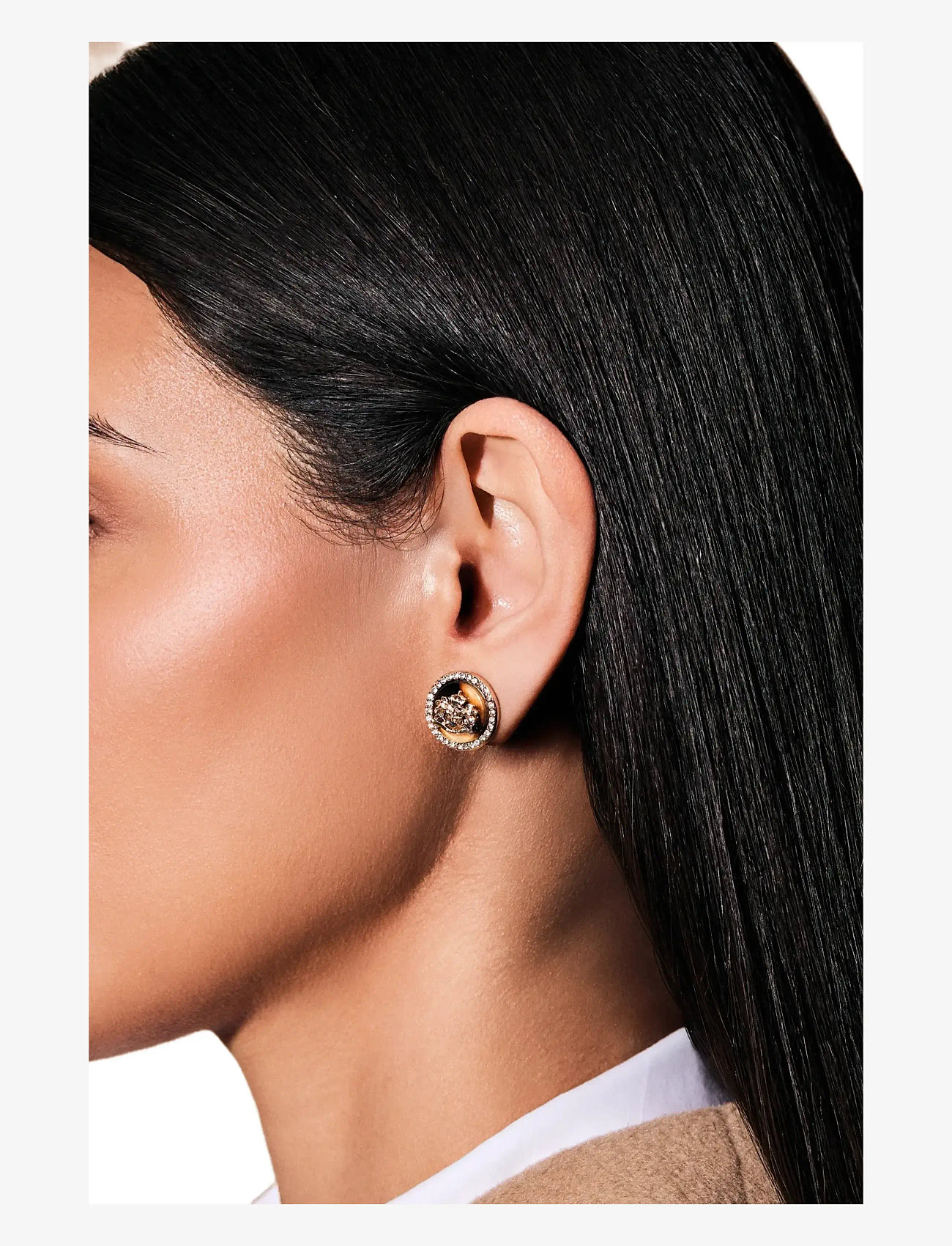 Lauren Ralph Lauren - PE CREST STUD - GLD/TORT/CRY - studs örhängen - gld/tort/cry - 2