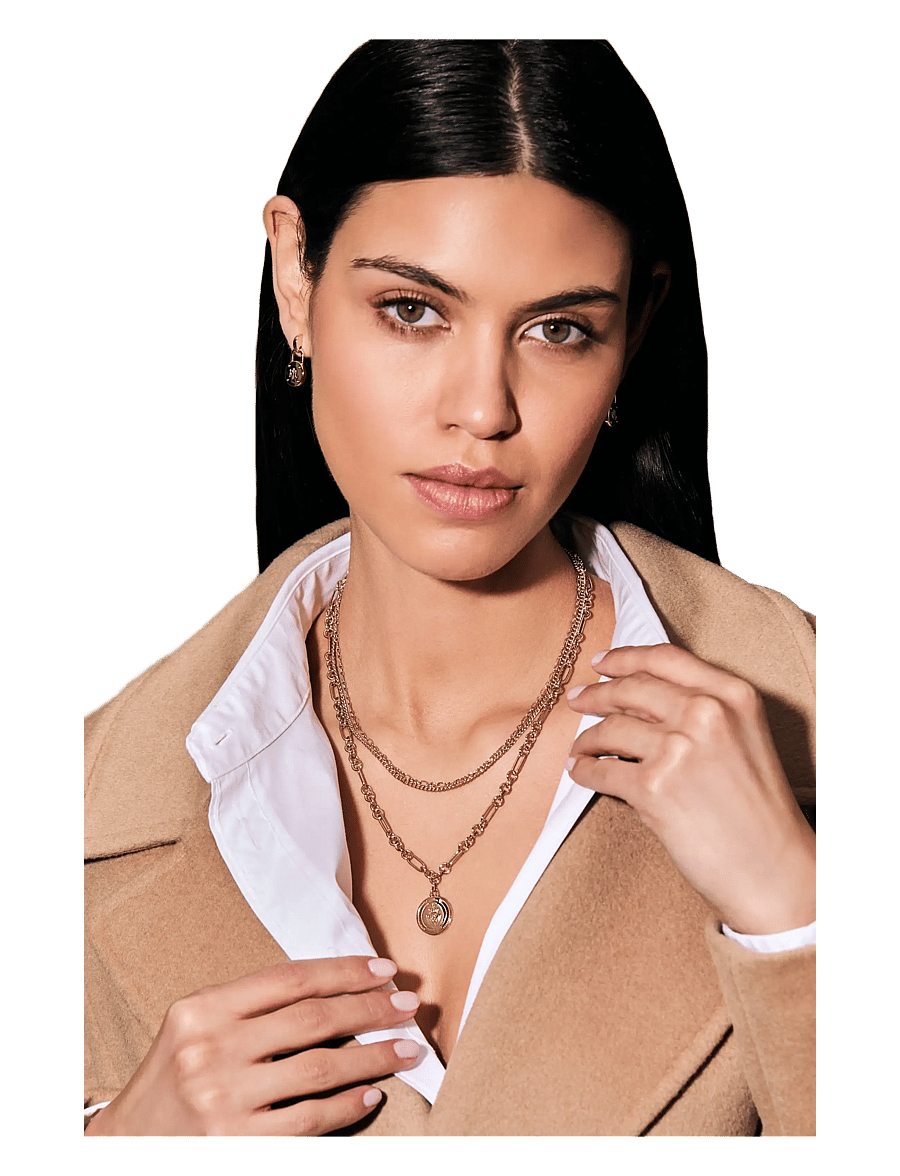 Lauren Ralph Lauren - NK 16 MULTI ROW PENDANT - GLD - halskæder - gld - 2