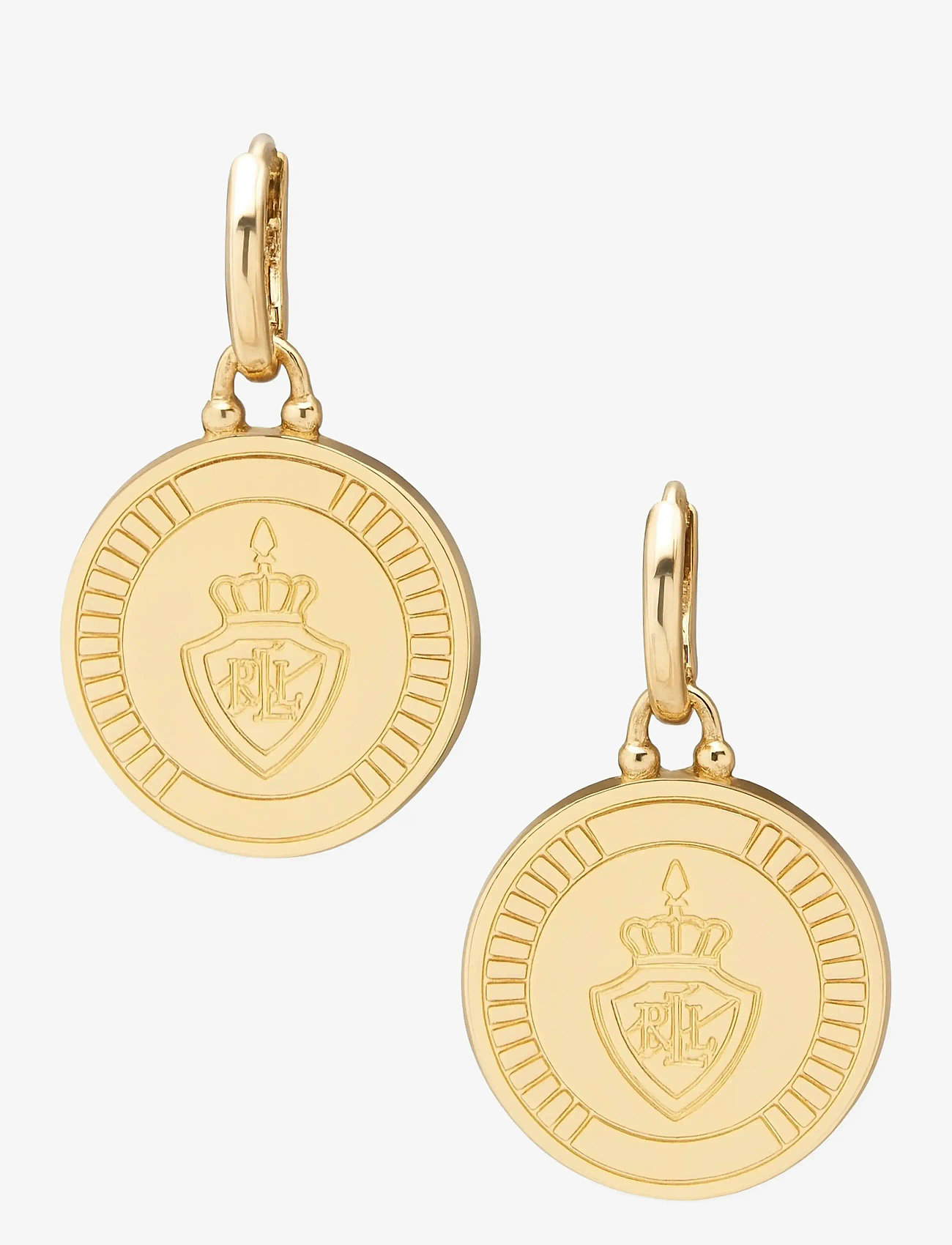 Lauren Ralph Lauren - PE CREST DROP HUGGIE - GLD - Øreringe med vedhæng - gld - 0