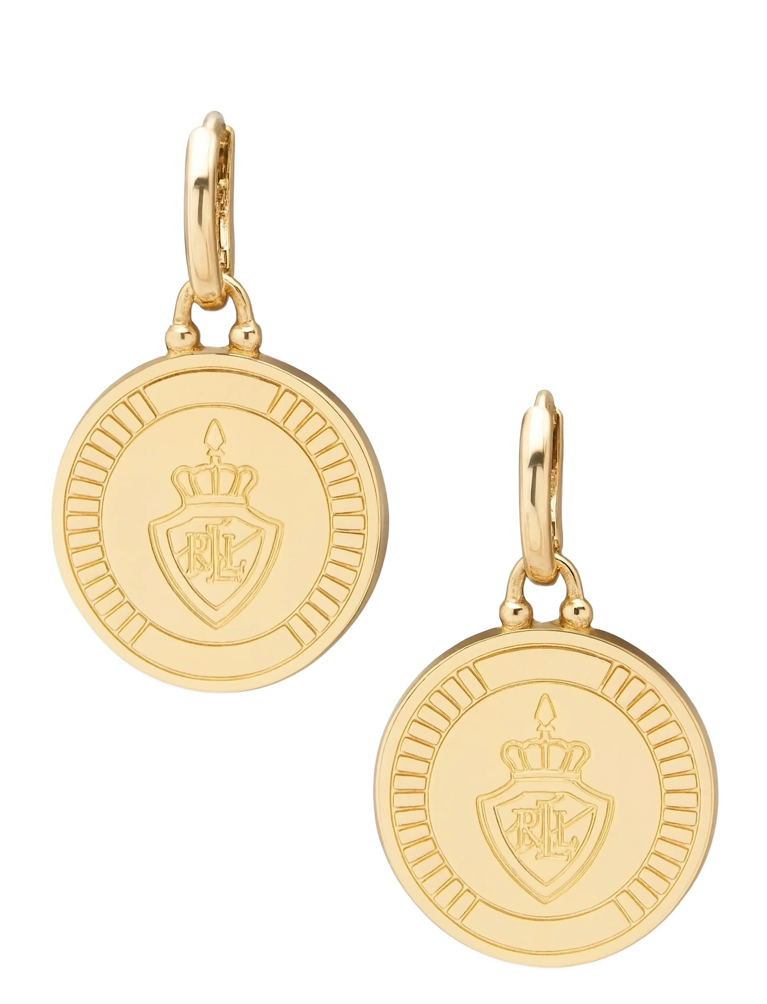 Lauren Ralph Lauren PE CREST DROP HUGGIE - GLD - Accessoires - GLD / gold
