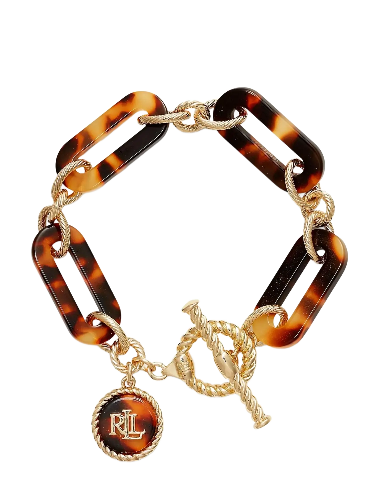 Lauren Ralph Lauren BR LOGO TORT LINK FLEX - GLD/TORT - Basics - GLD/TORTOISE / gold