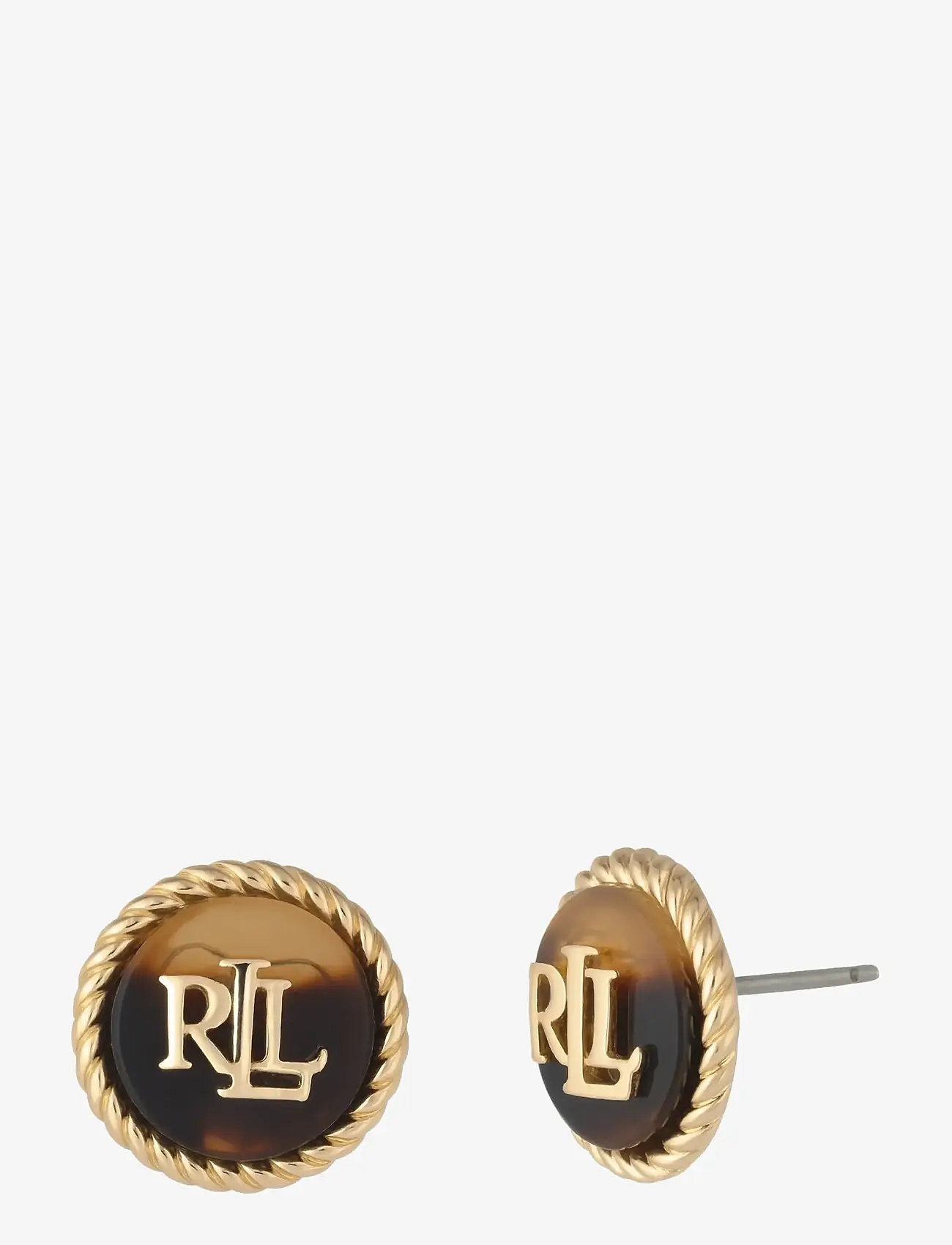 Lauren Ralph Lauren - PE LRL GOLD TORT STUD - ear cuff kõrvarõngad - gld/tort - 0