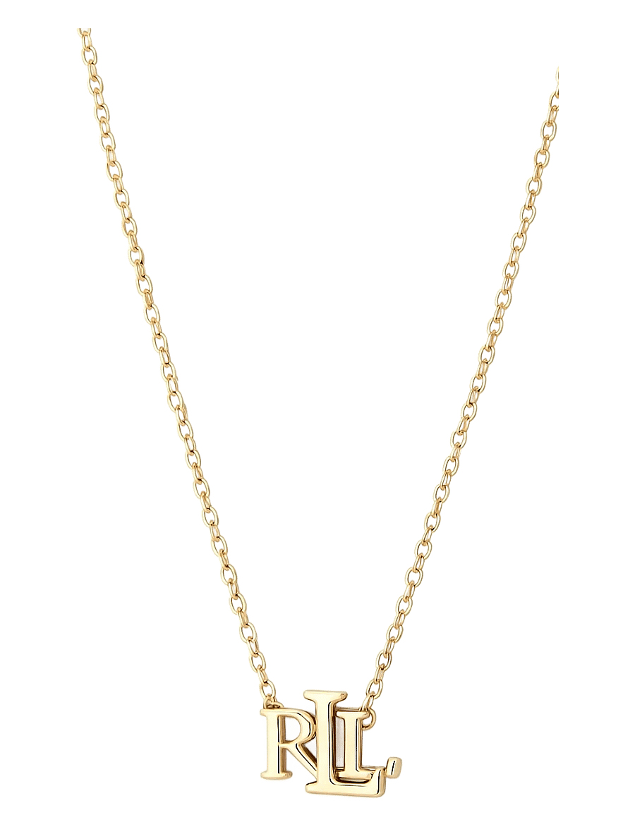 Lauren Ralph Lauren - NK 16 CARDED LRL LOGO PENDANT - GLD - vedhæng - gld - 0