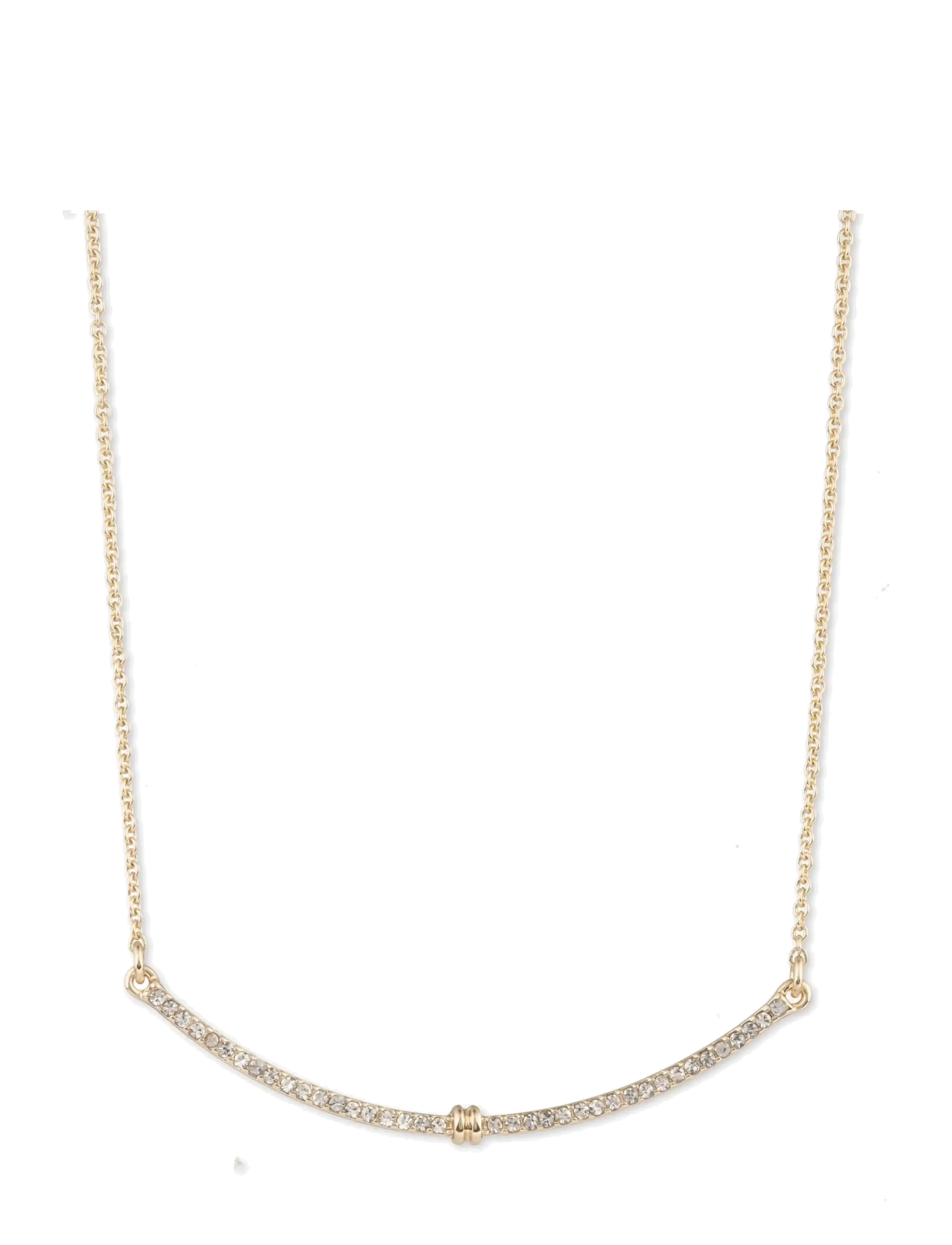 Lauren Ralph Lauren NK 16 PAVE FRONTAL - GLD/CRY - Necklaces - GLD/CRY / gold
