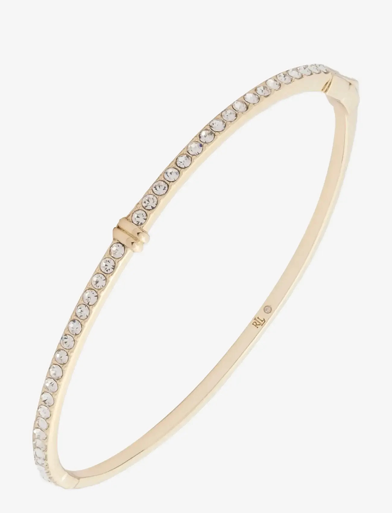 Lauren Ralph Lauren - BR THIN PAVE HINGE BANGLE - GLD/CRY - bangles - gld/cry - 0