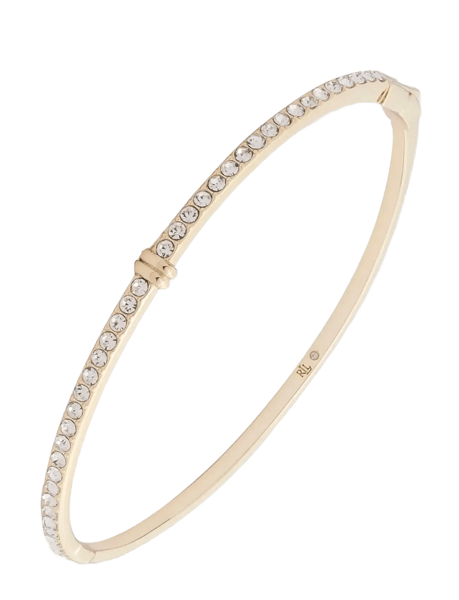 Lauren Ralph Lauren - BR THIN PAVE HINGE BANGLE - GLD/CRY - rengasrannekorut - gld/cry - 0
