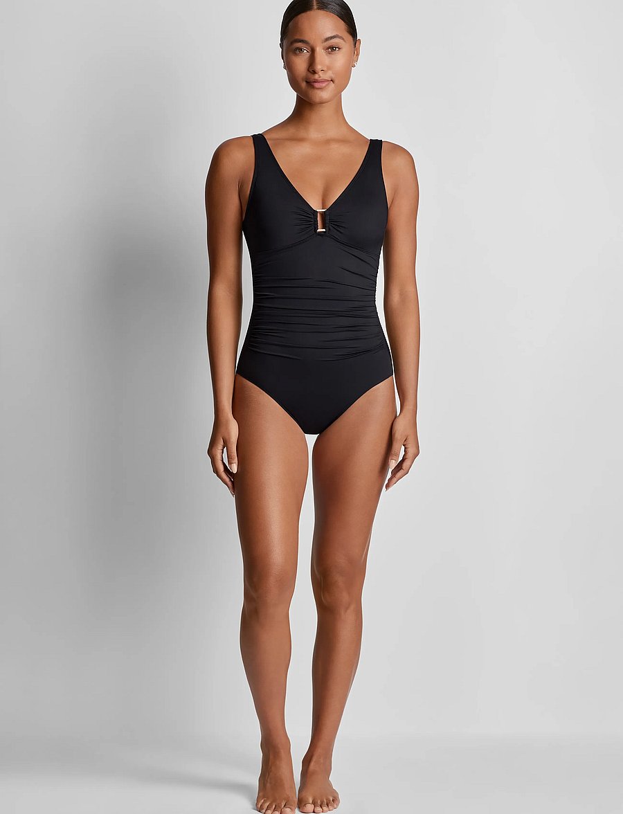 Lauren Ralph Lauren Swimwear - LRL Beach Club Solid Ring Ots u/w S - black - 0