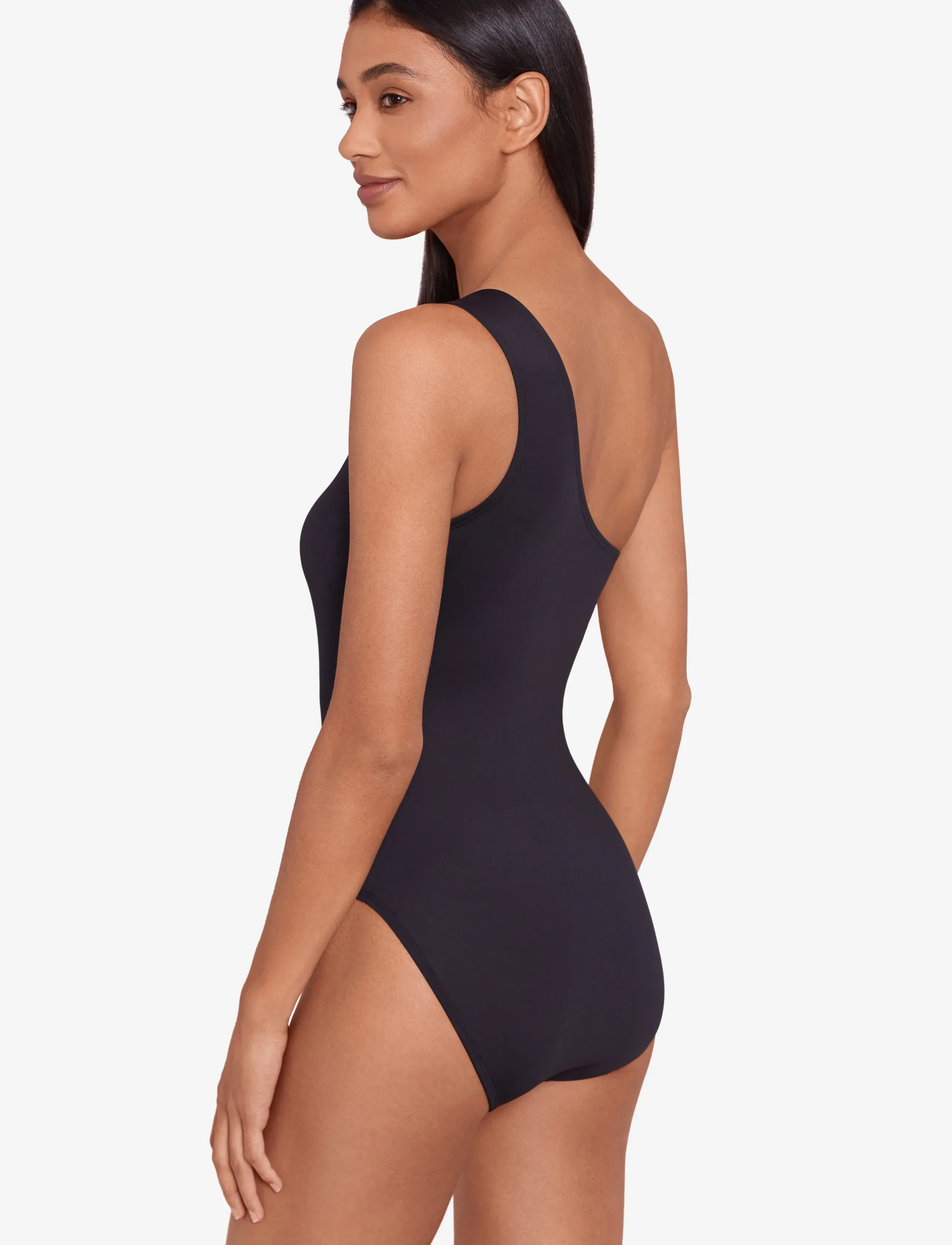 Lauren Ralph Lauren Swimwear - LRL LUXURY BLACK ONE SHOULDER SWIMS - black - 2
