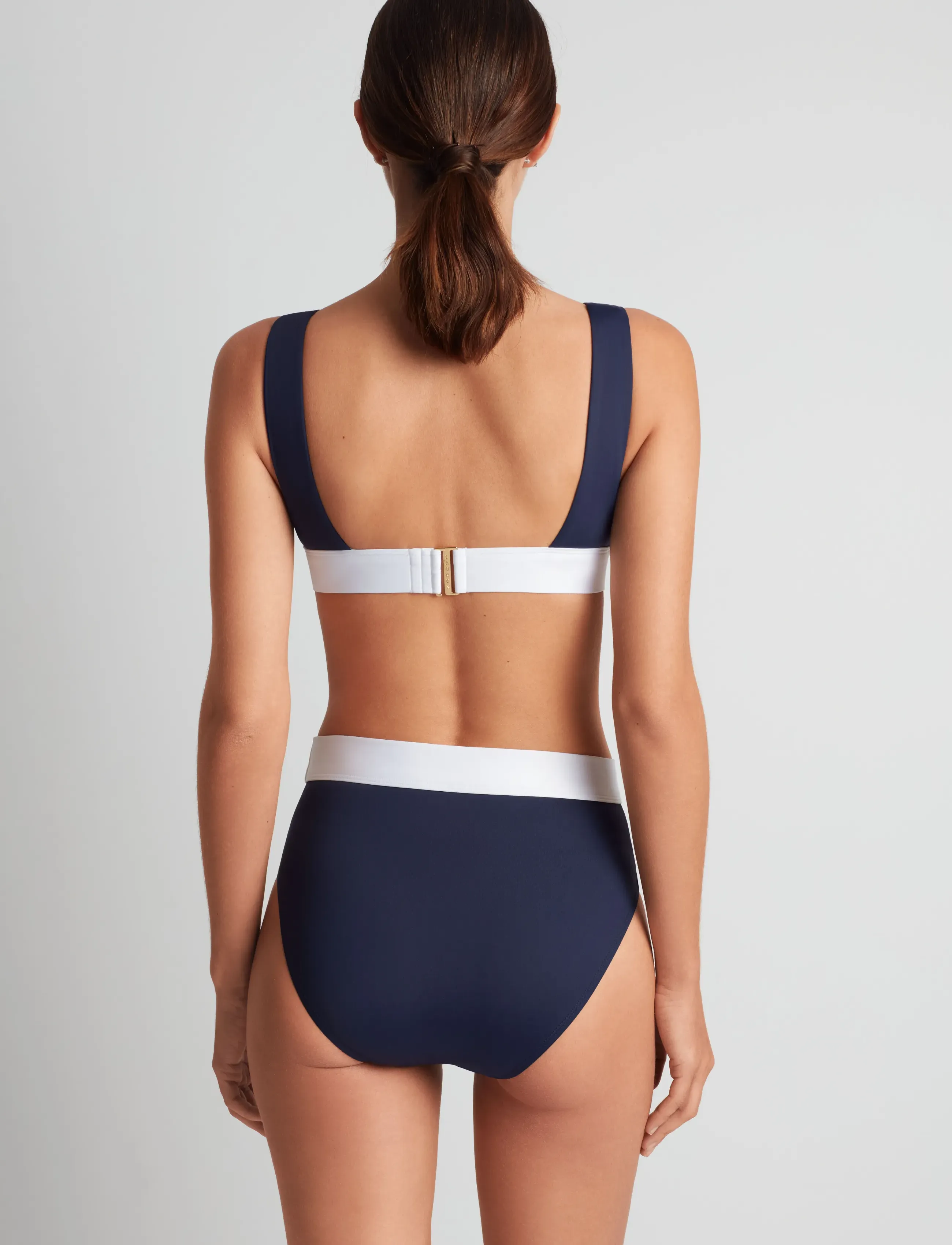 Lauren Ralph Lauren Swimwear - LRL Bel Air banded high waist pant - dark navy - 3