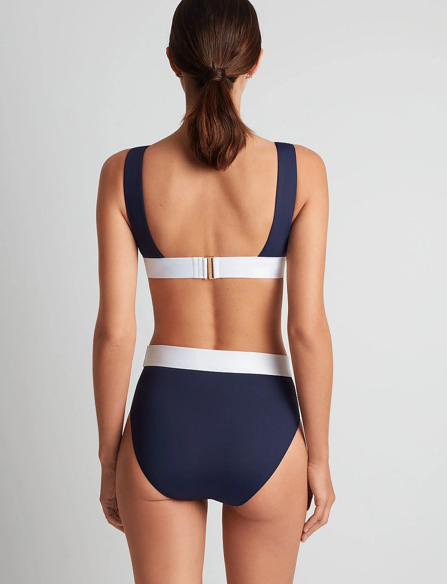 Lauren Ralph Lauren Swimwear - LRL Bel Air banded high waist pant - bikiinipüksid - dark navy - 3