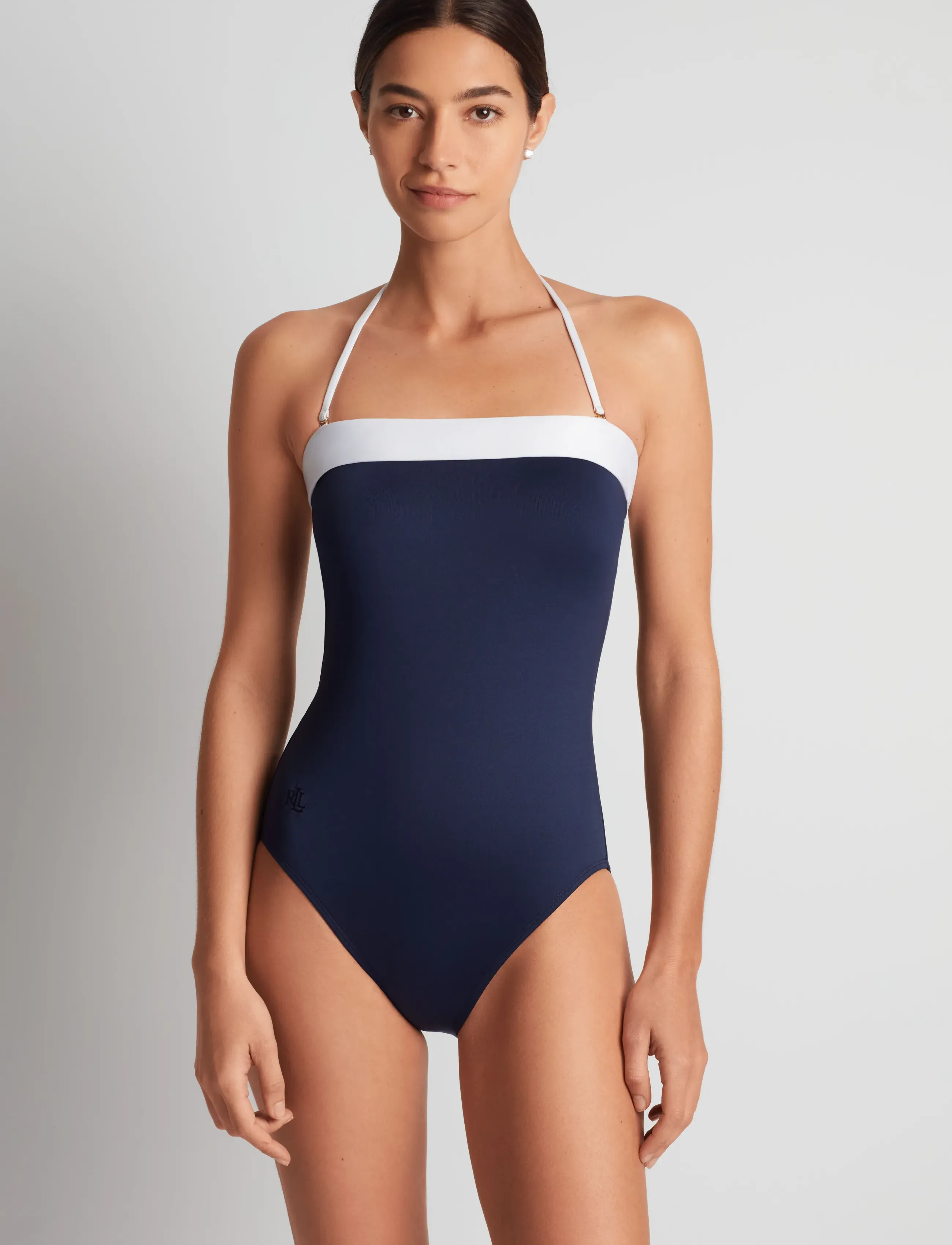 Lauren Ralph Lauren Swimwear - LRL Bel Air modern bandeau Mio swim - dark navy - 2