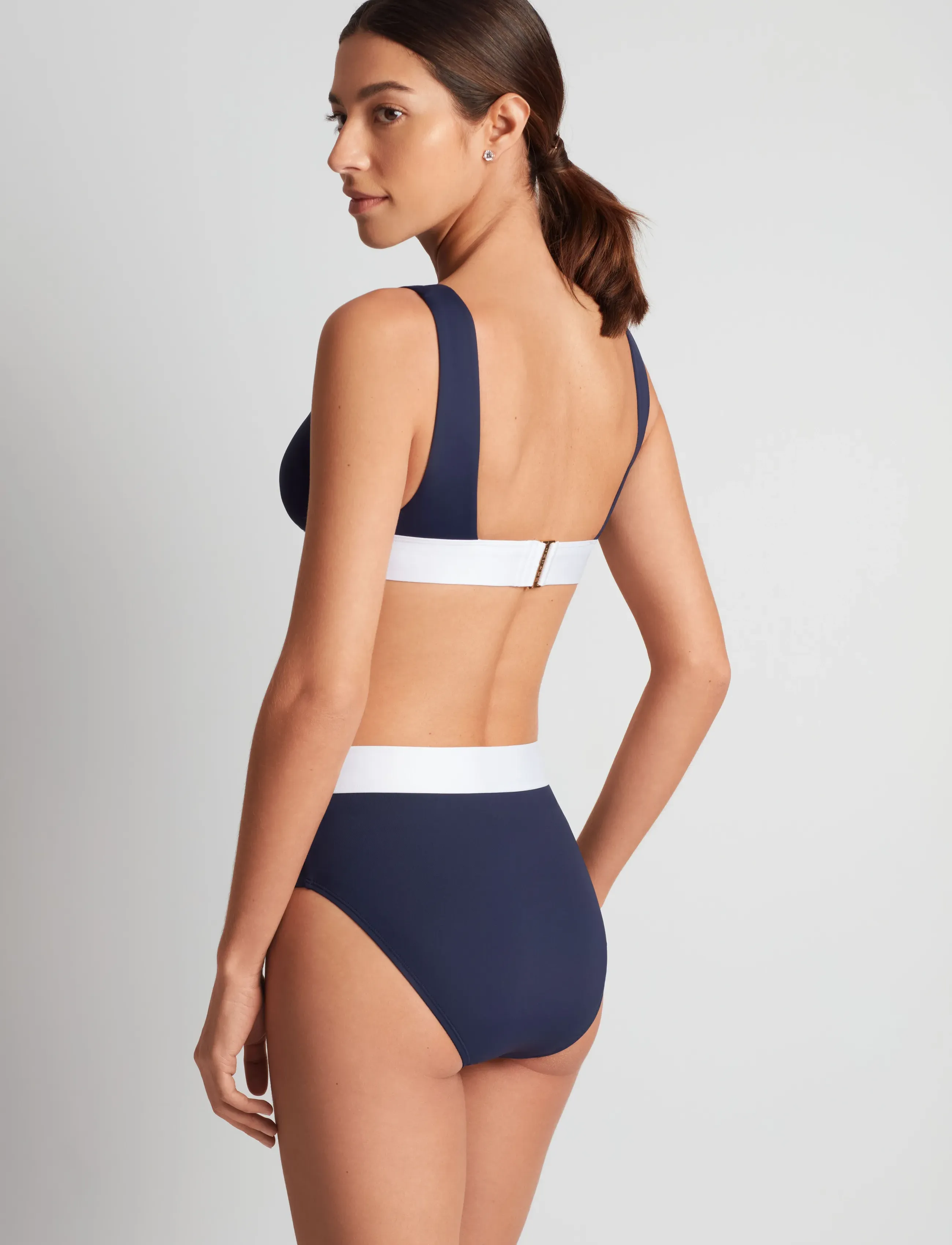 Lauren Ralph Lauren Swimwear - LRL Bel Air banded modern v-neck br - hauts de maillot triangle - dark navy - 2