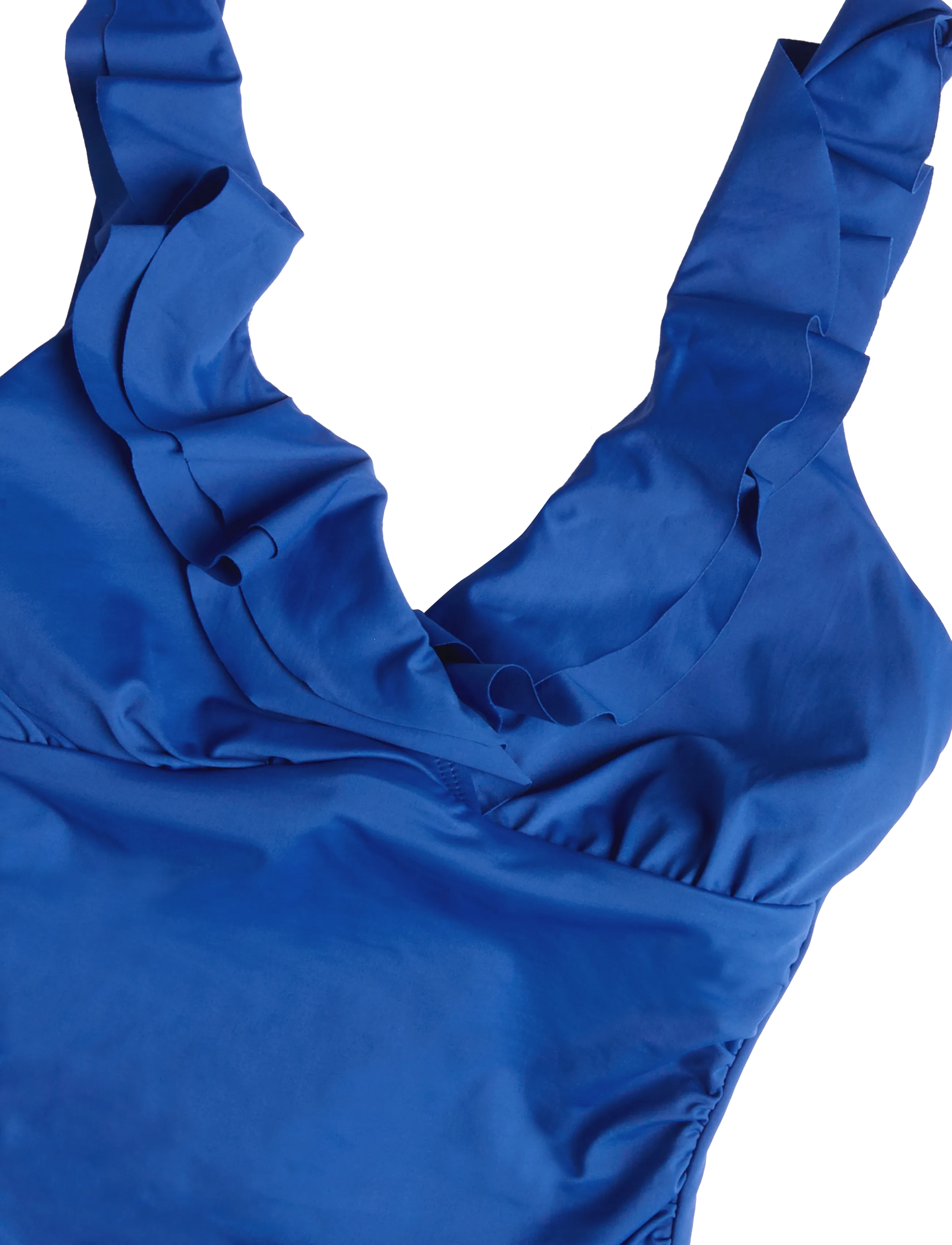 Lauren Ralph Lauren Swimwear - LRL Beach club Ruffle surplice uw s - swimsuits - blue saturn - 2
