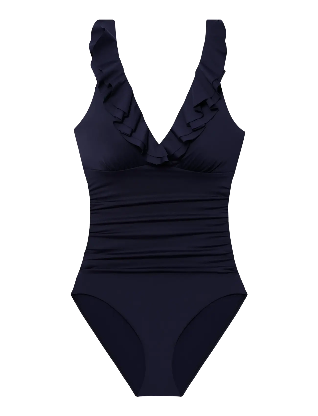 Lauren Ralph Lauren Swimwear LRL Beach club Ruffle surplice uw s - Badeanzüge - DARK NAVY / navy