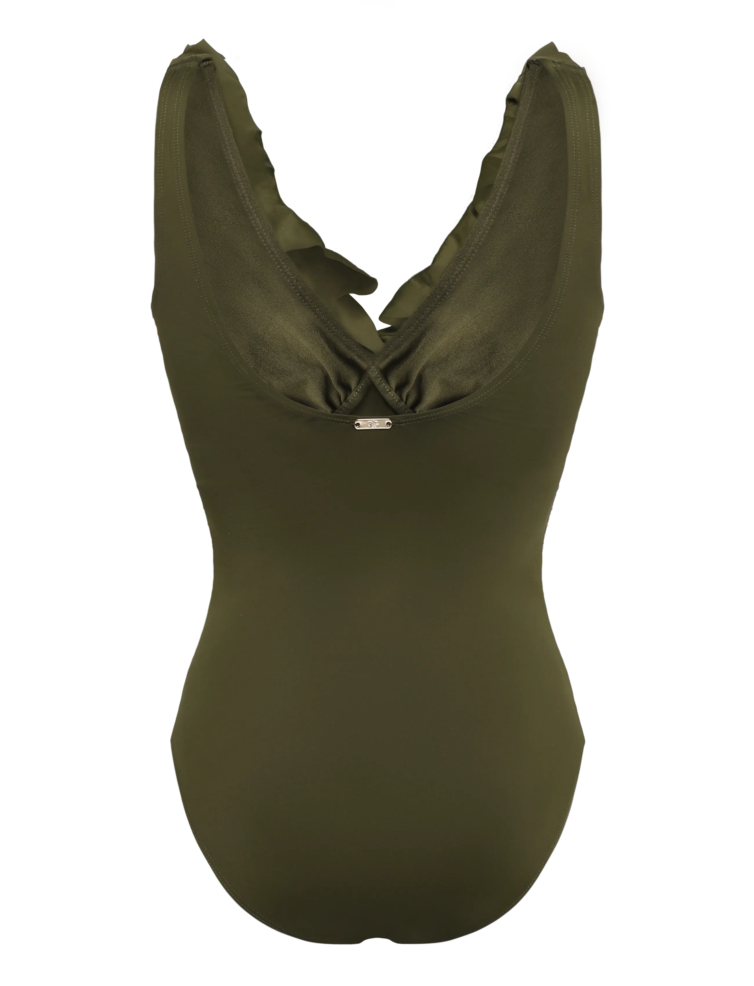 Lauren Ralph Lauren Swimwear - LRL Beach club Ruffle surplice uw s - dark olive - 1