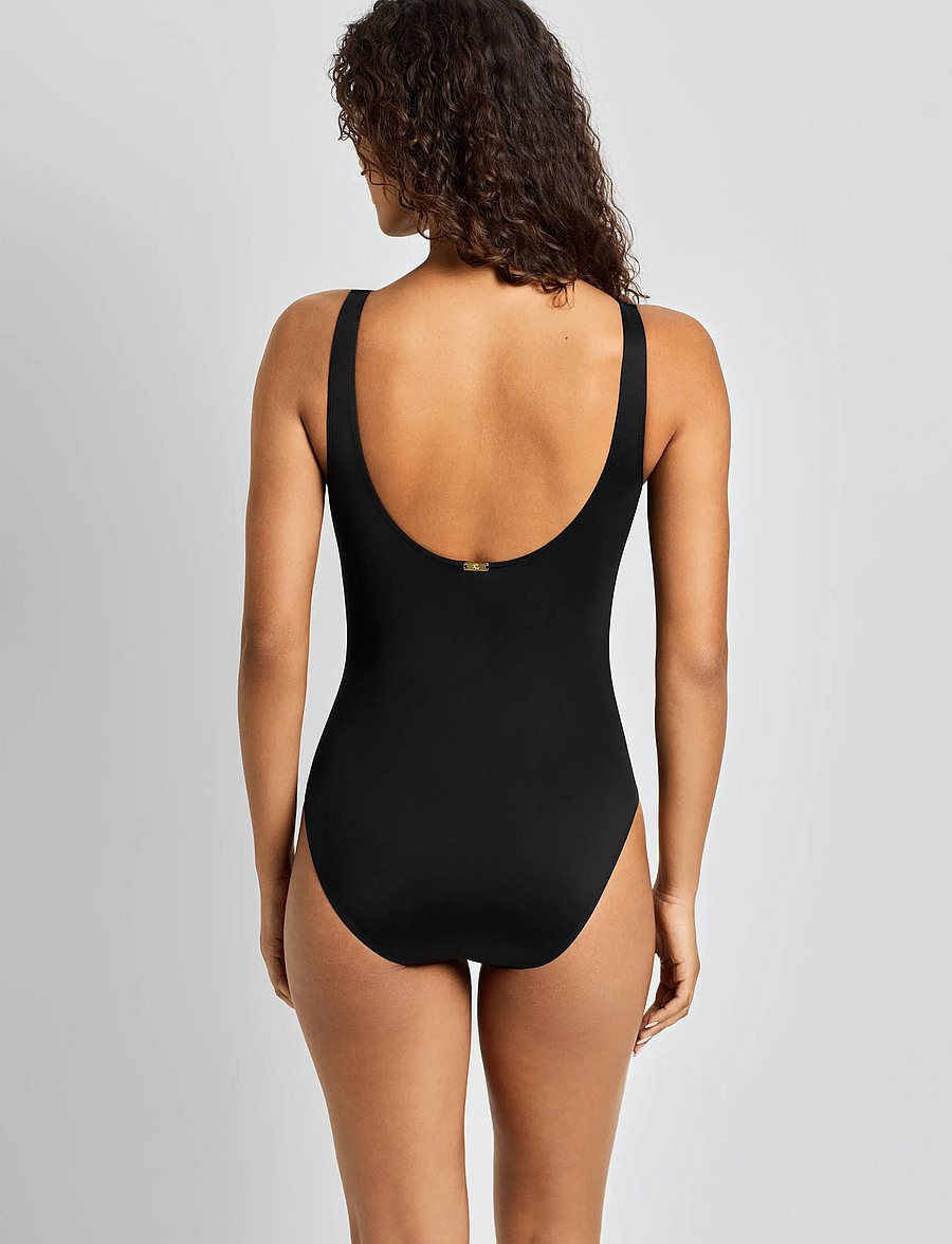 Lauren Ralph Lauren Swimwear - LRL Beach club Ring OTS uw swimsuit - ujumistrikood - black - 3