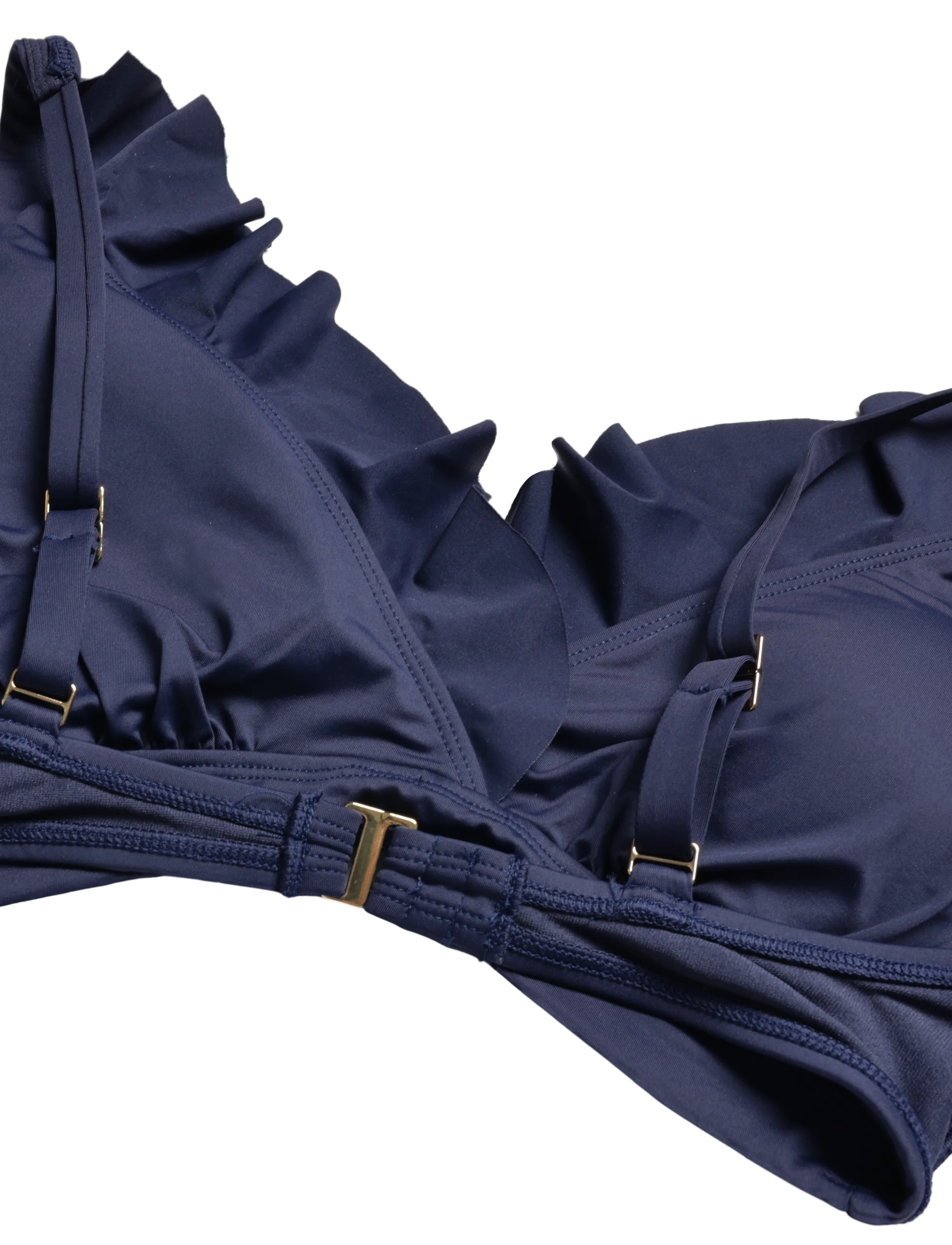 Lauren Ralph Lauren Swimwear - LRL Beach club Ruffle uw bra - bikini-oberteile mit bügel - navy - 3
