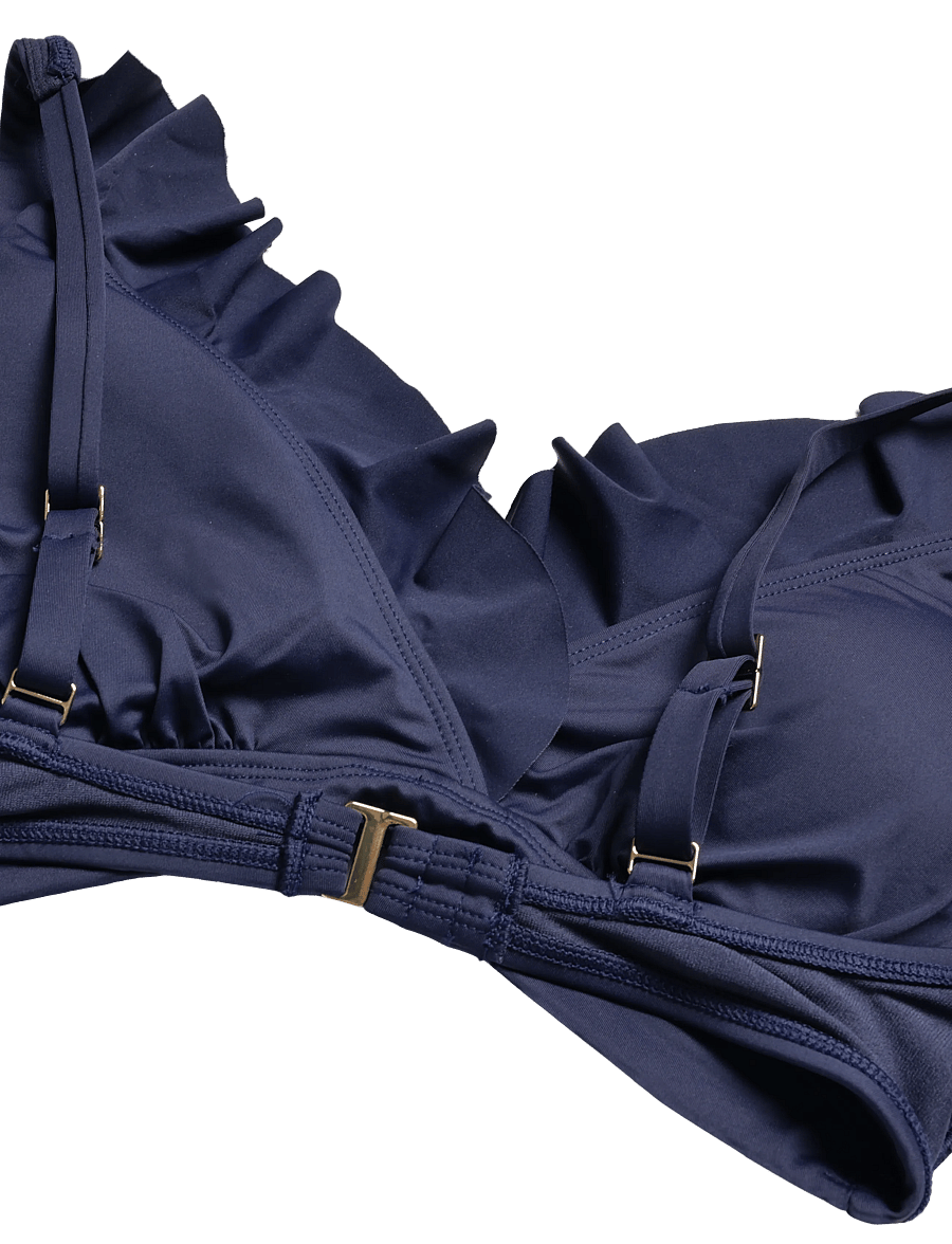 Lauren Ralph Lauren Swimwear - LRL Beach club Ruffle uw bra - bikini-oberteile mit bügel - navy - 3