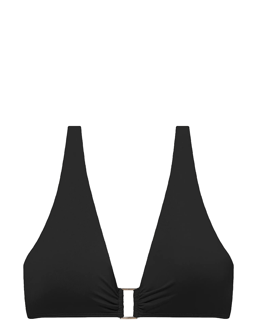 Lauren Ralph Lauren Swimwear - LRL Beach club Ring OTS bra - trekantsbikinier - black - 1