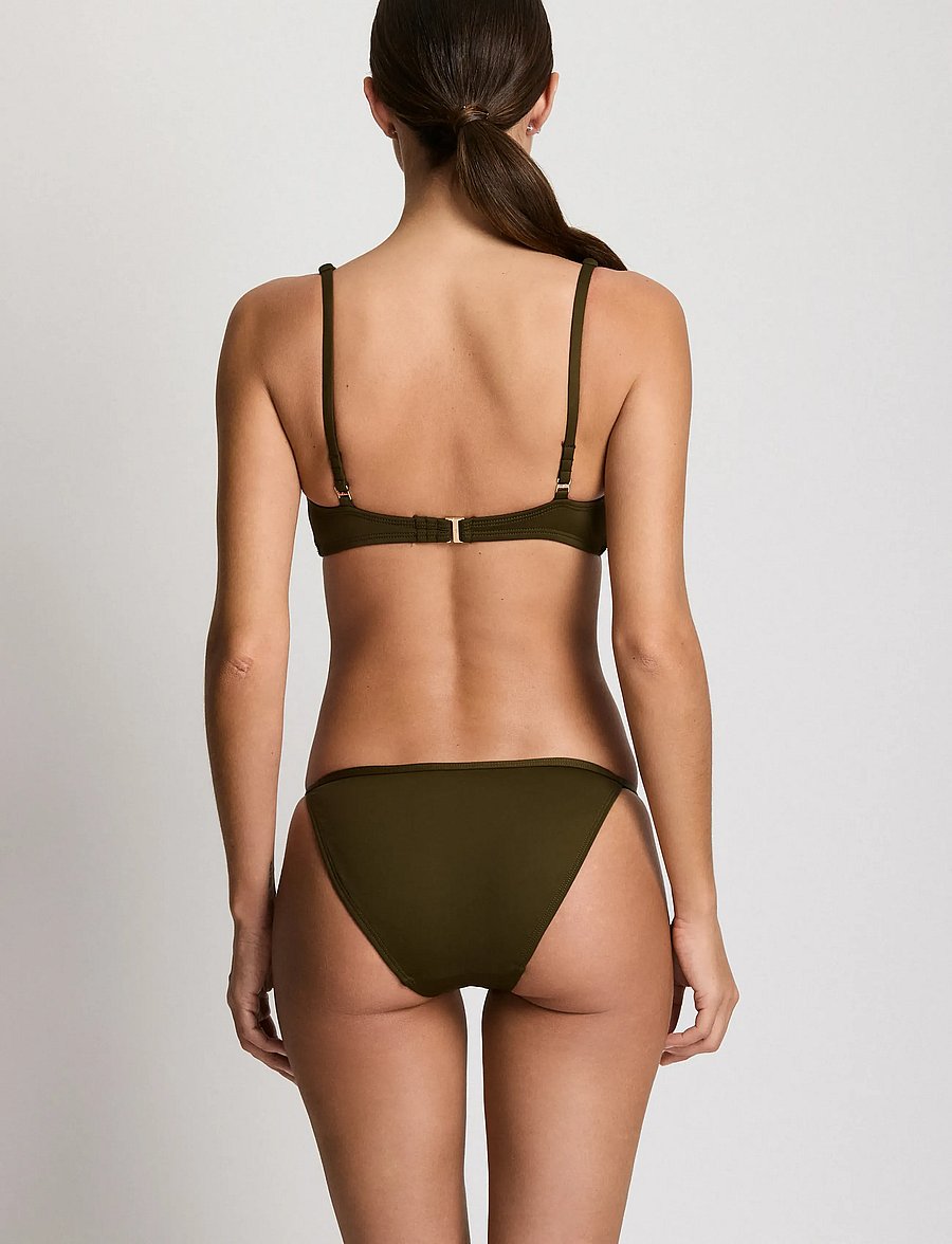 Lauren Ralph Lauren Swimwear - LRL Beach club Tall triangle bra - triangelformad bikinis - dark olive - 4