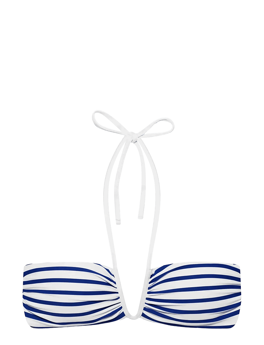 Lauren Ralph Lauren Swimwear - LRL Seaside stripe Shirred uw bande - bandeau-bikini-oberteile - seaside stripe - 1