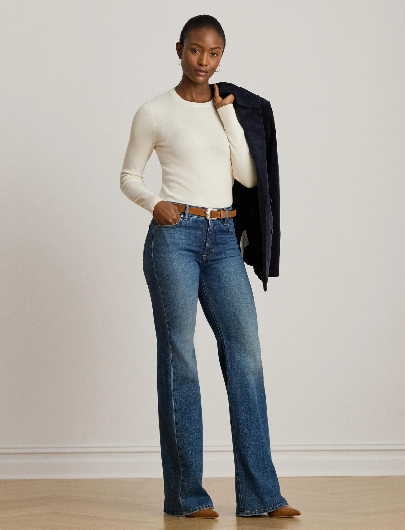 Lauren Ralph Lauren Cotton Modal-Ls Sweater - - XL 1