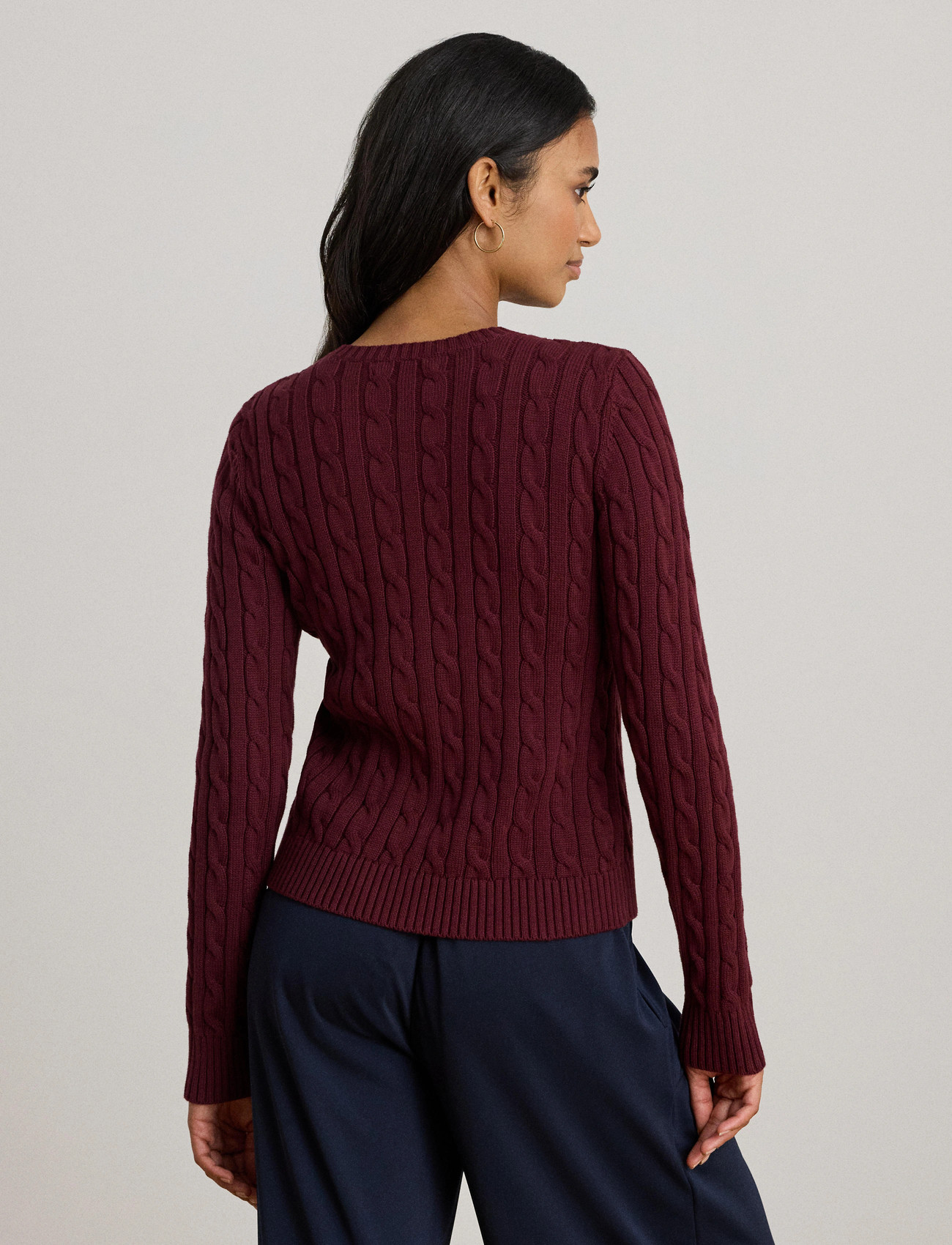 Lauren Ralph Lauren Gassed Cotton-Cardigan - Cream - XS 2