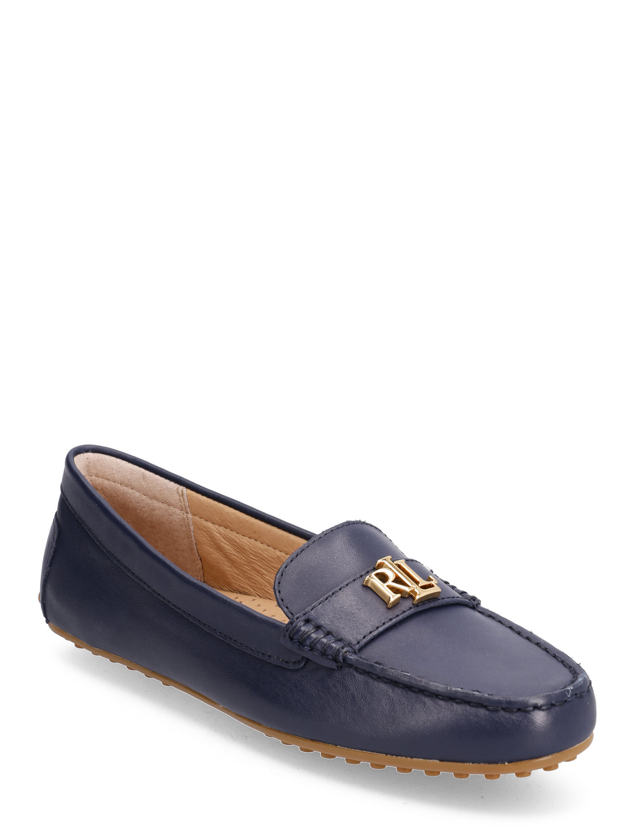 Lauren Ralph Lauren Barnsbury Nappa Leather Driver - Blue - 38 1
