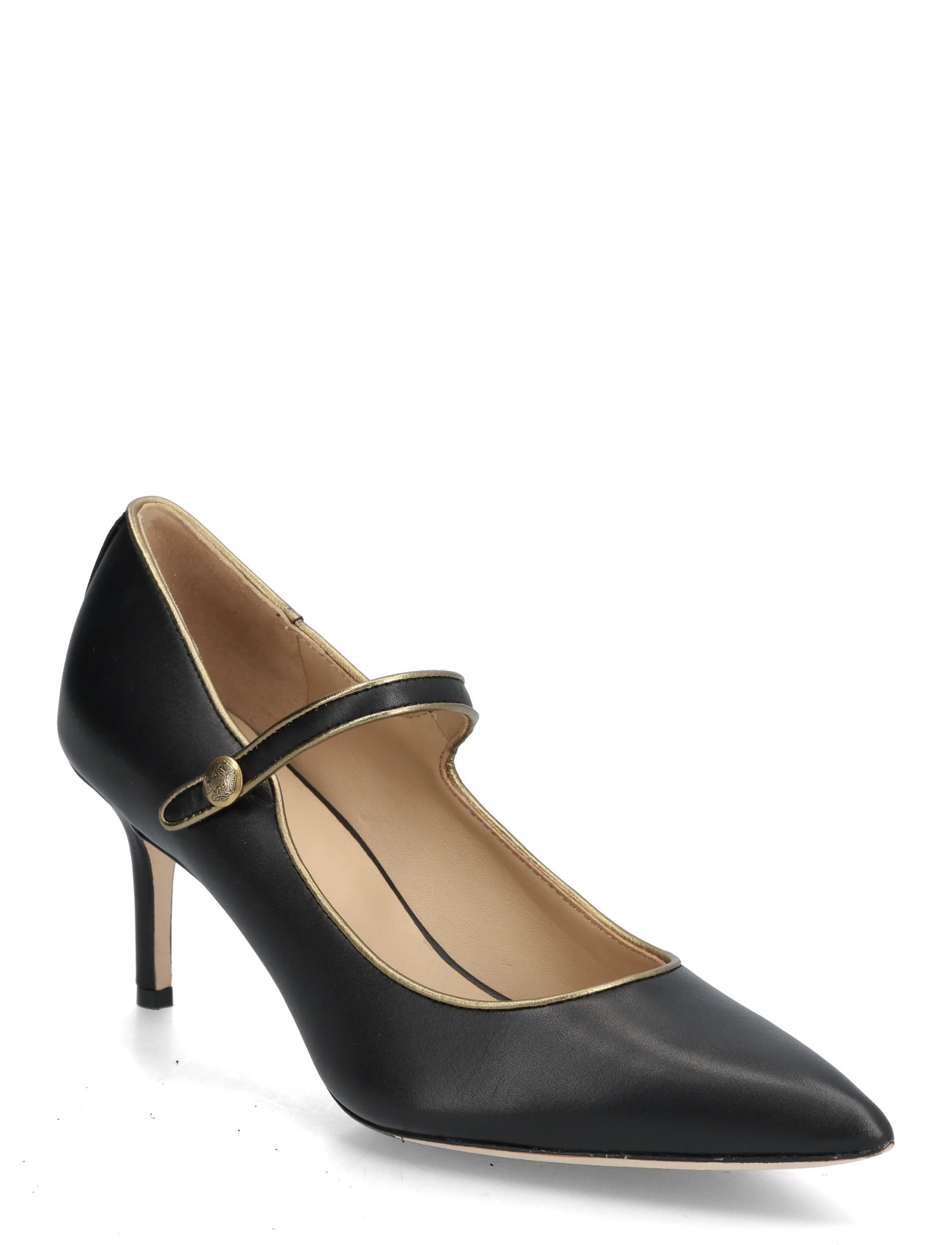 Lauren Ralph Lauren Lanette Two-Tone Leather Mary Jane Pump - - 38 1