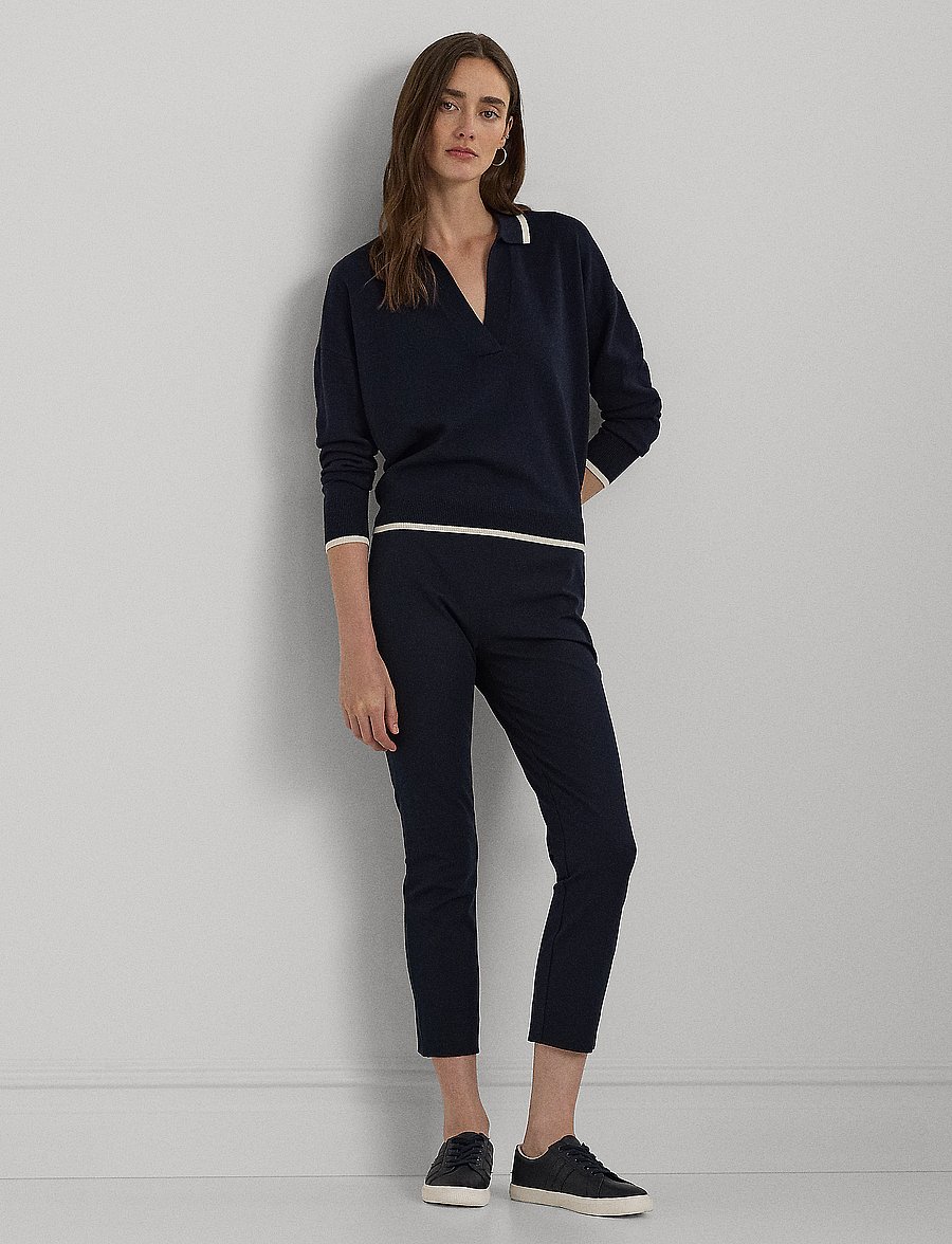 Lauren Ralph Lauren - Stretch Twill Skinny Pant - skinny-leg hosen - lauren navy - 0