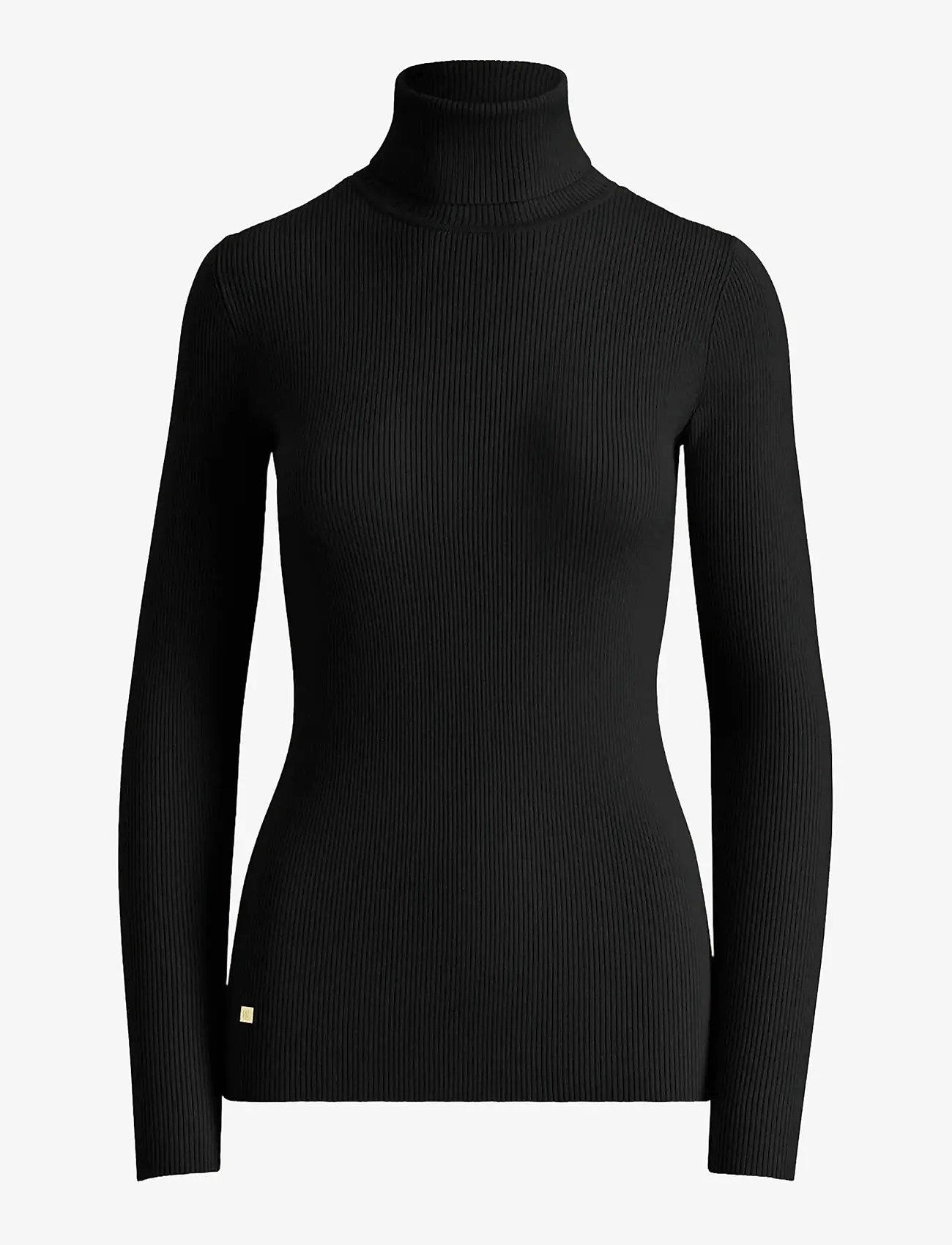 Lauren Ralph Lauren - Ribbed Turtleneck Sweater - rullekraver - polo black - 1
