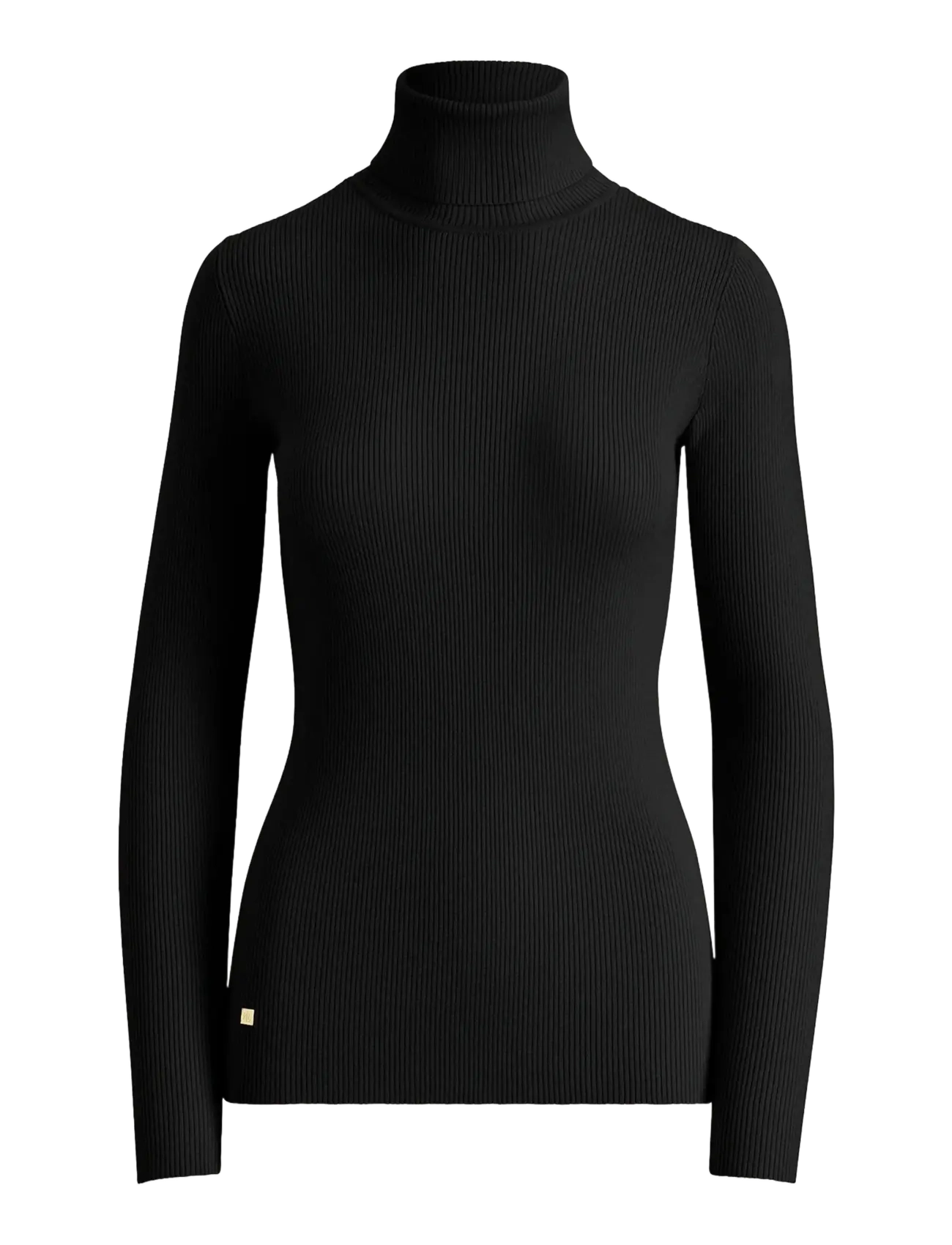 Lauren Ralph Lauren Ribbed Turtleneck Sweater - Strik - POLO BLACK / black