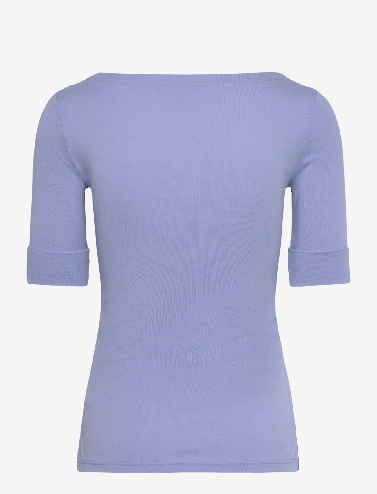 Lauren Ralph Lauren - Stretch Cotton Boatneck Tee - t-shirts - banker blue - 1