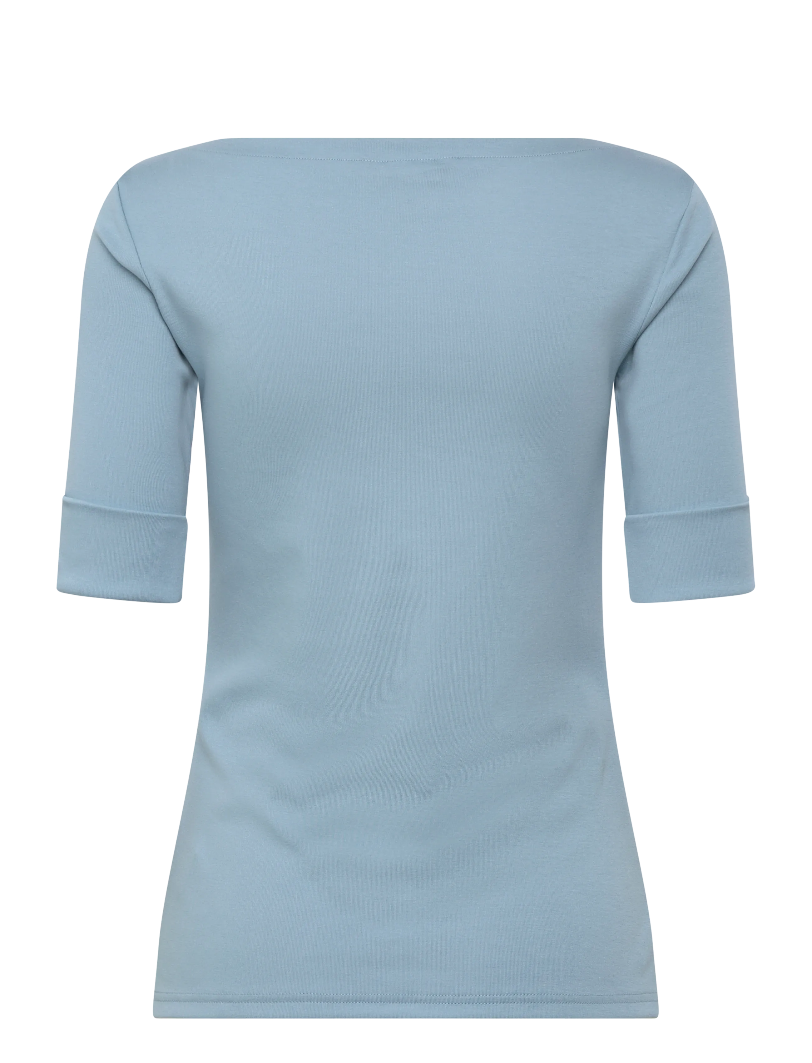 Lauren Ralph Lauren - Stretch Cotton Boatneck Tee - kortærmede bluser - blue note - 1