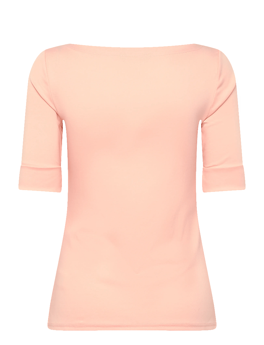 Lauren Ralph Lauren - Stretch Cotton Boatneck Tee - short-sleeved blouses - light portside co - 1