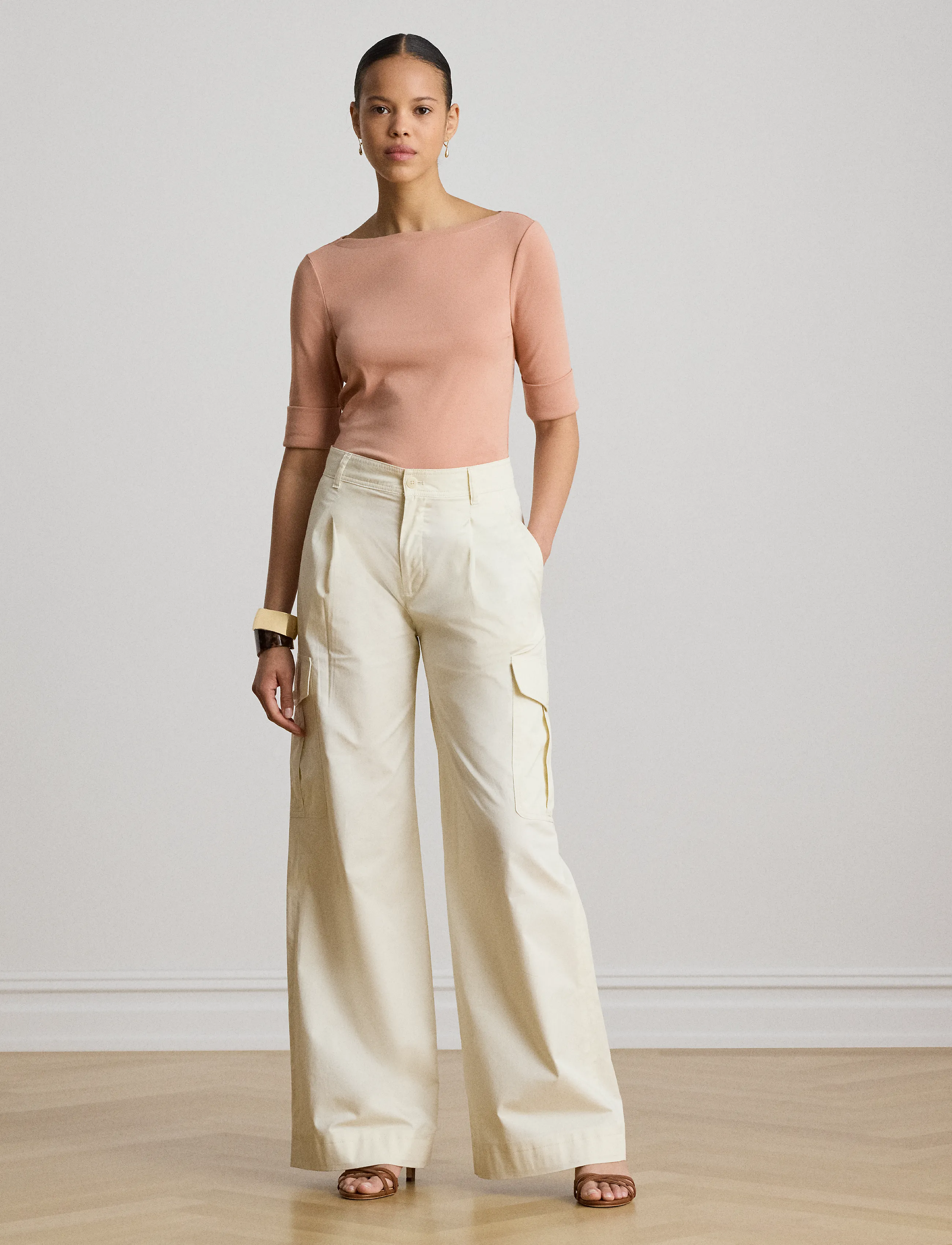 Lauren Ralph Lauren Stretch Cotton Boatneck Tee blusar dam – bild 7