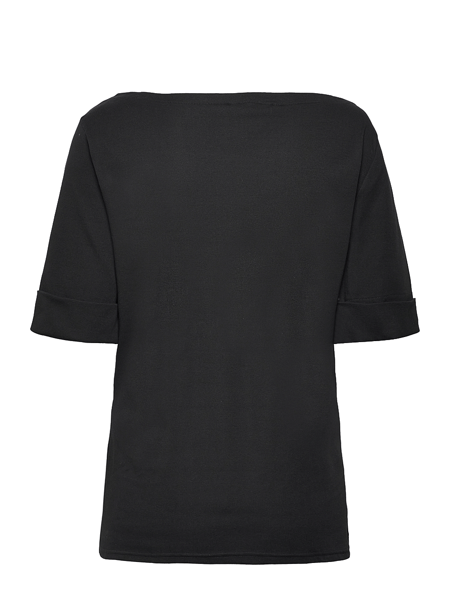 Lauren Ralph Lauren - Stretch Cotton Boatneck Tee - langærmede toppe - polo black - 2