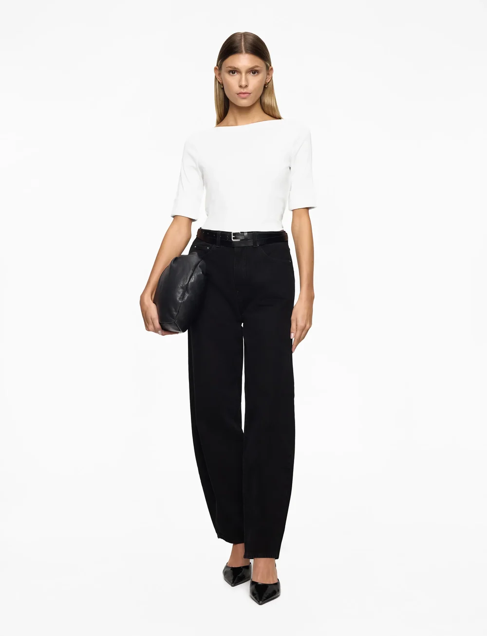 Lauren Ralph Lauren - Stretch Cotton Boatneck Tee - t-shirts - white - 2