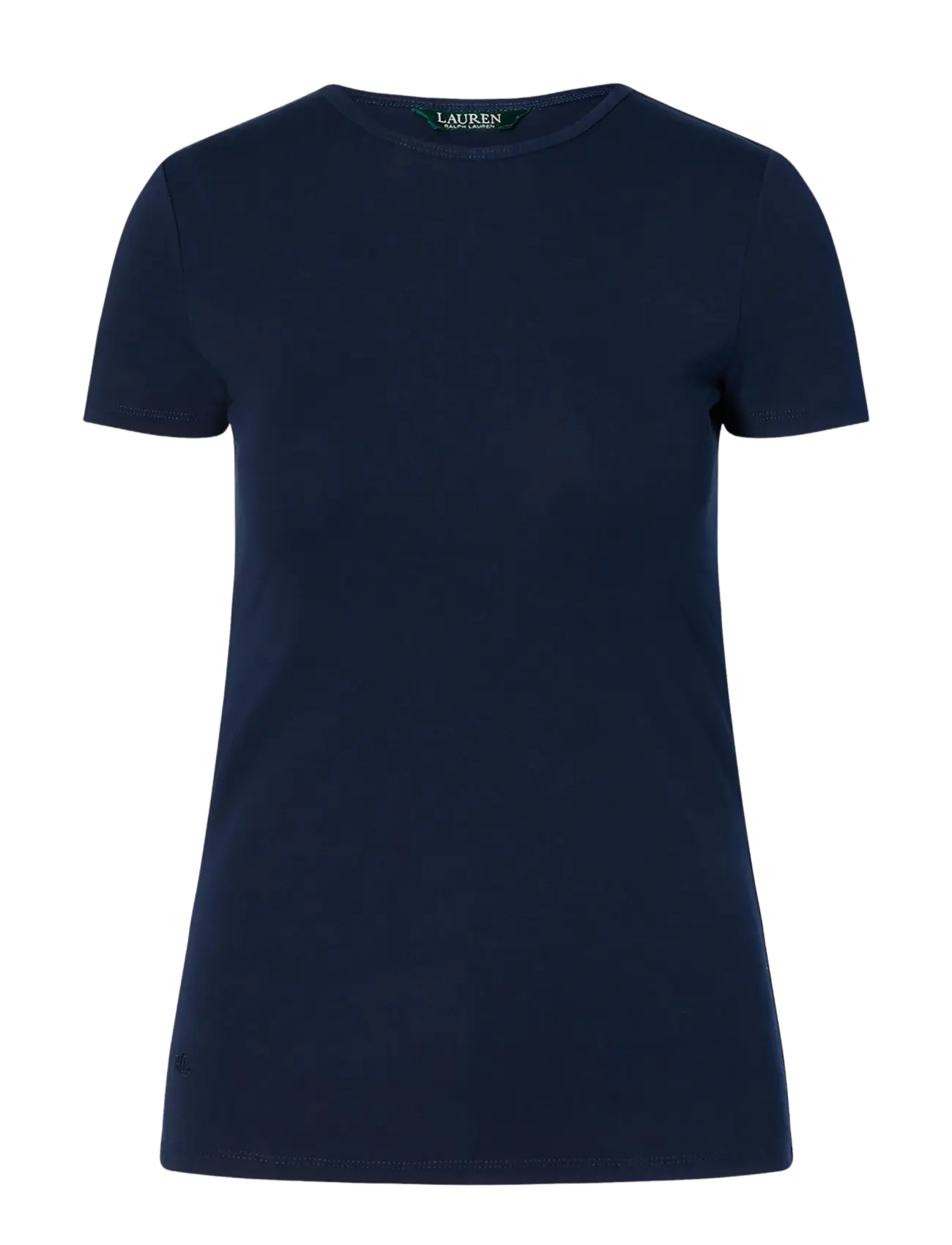 Stretch Cotton Tee - LAUREN NAVY