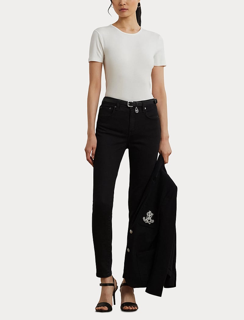 Lauren Ralph Lauren - Stretch Cotton Tee - t-shirts - white - 4