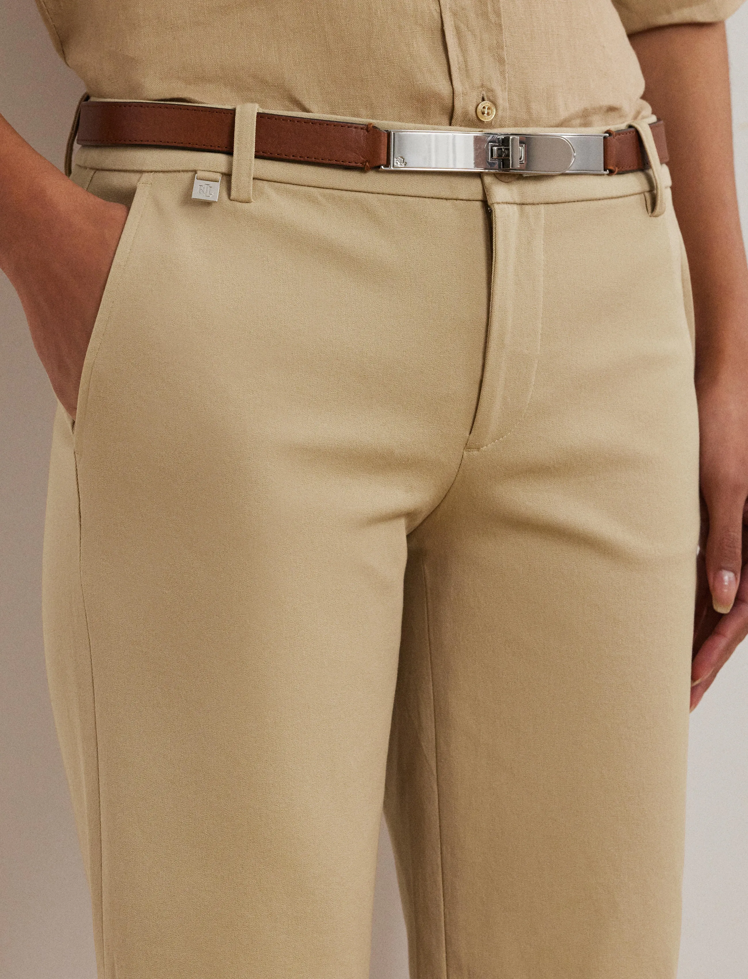 Lauren Ralph Lauren - Bi-Stretch Twill Short - chino shorts - birch tan - 4