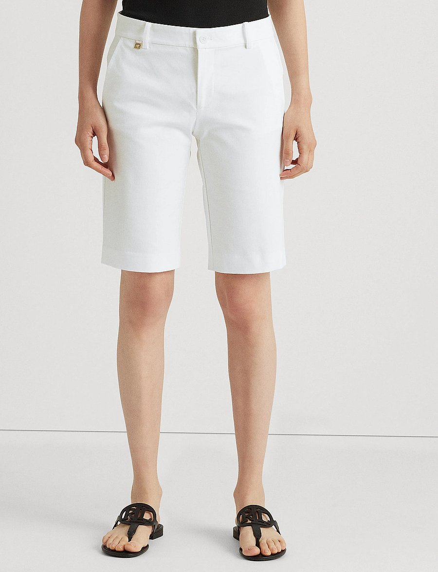 Lauren Ralph Lauren - Bi-Stretch Twill Short - chino shorts - white - 0
